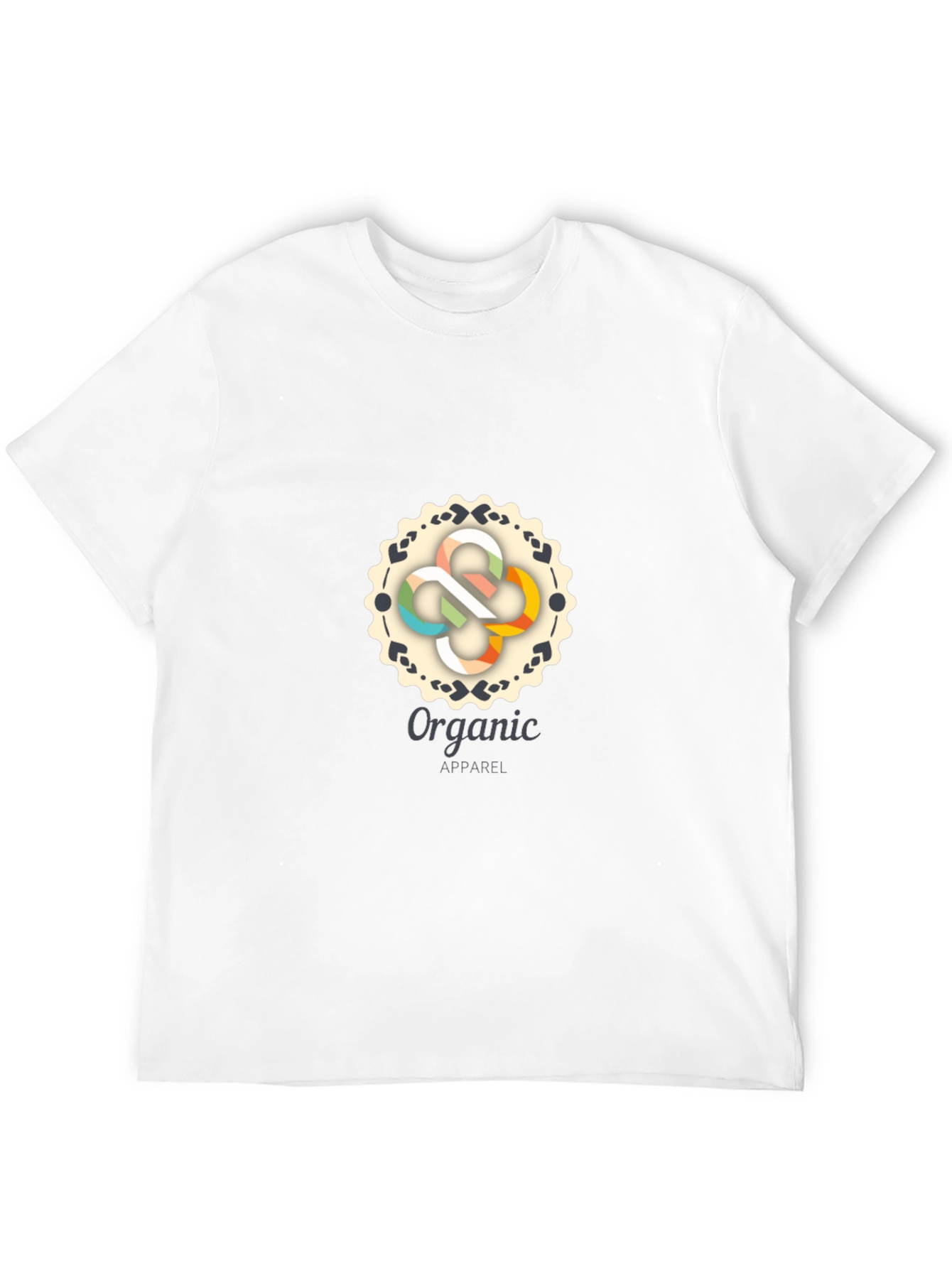 Organic Apparel Black Graphic Tee