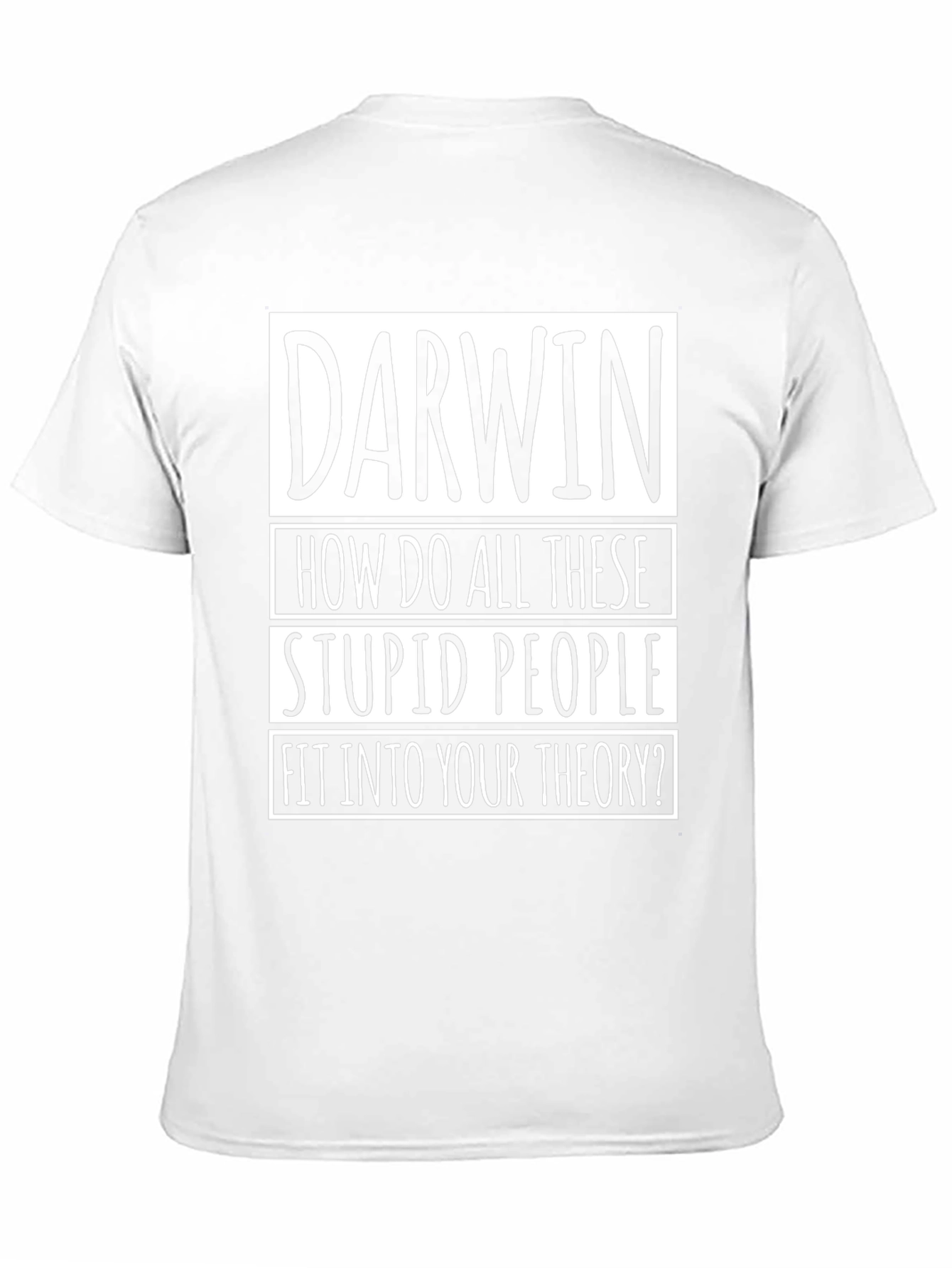 Darwin Theory Mens Black Graphic T-Shirt