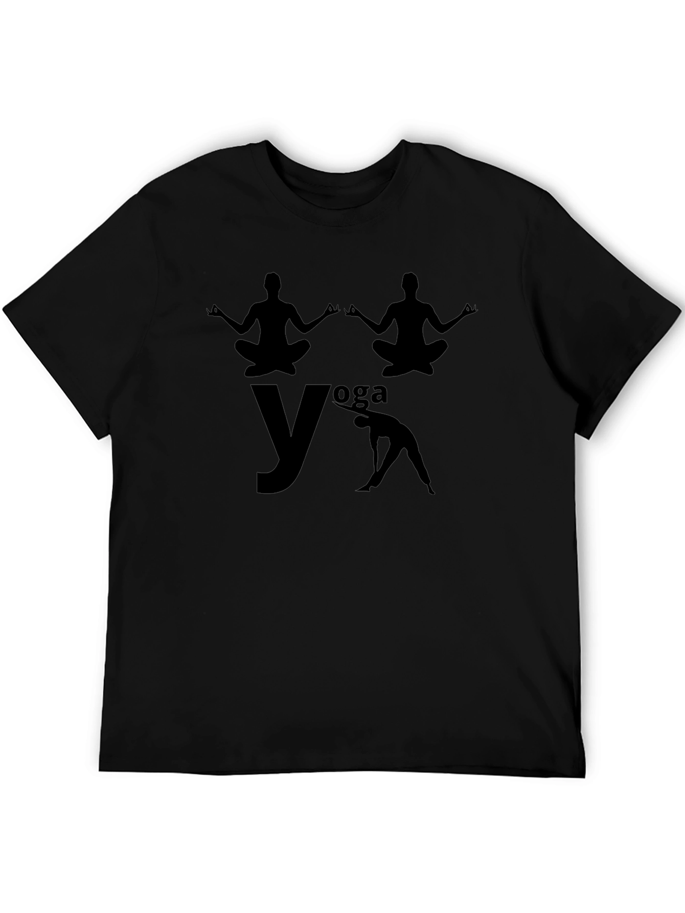 Yoga Graphic Black T-Shirt
