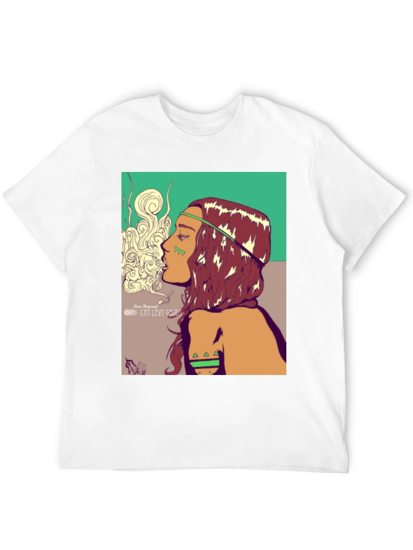 Boho Chic Graphic Tee - Artistic Design