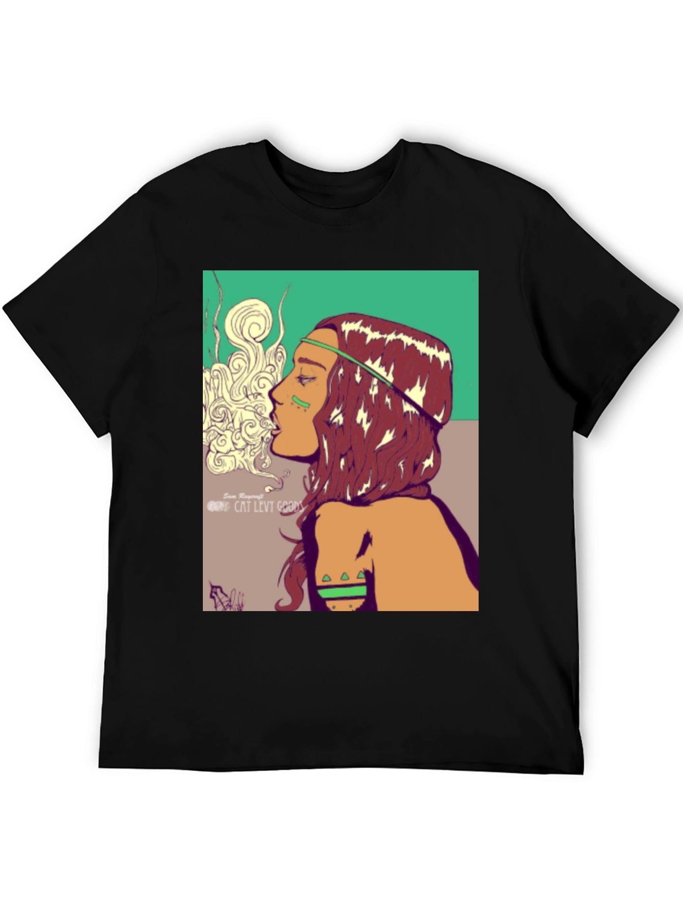 Boho Chic Graphic Tee - Artistic Design