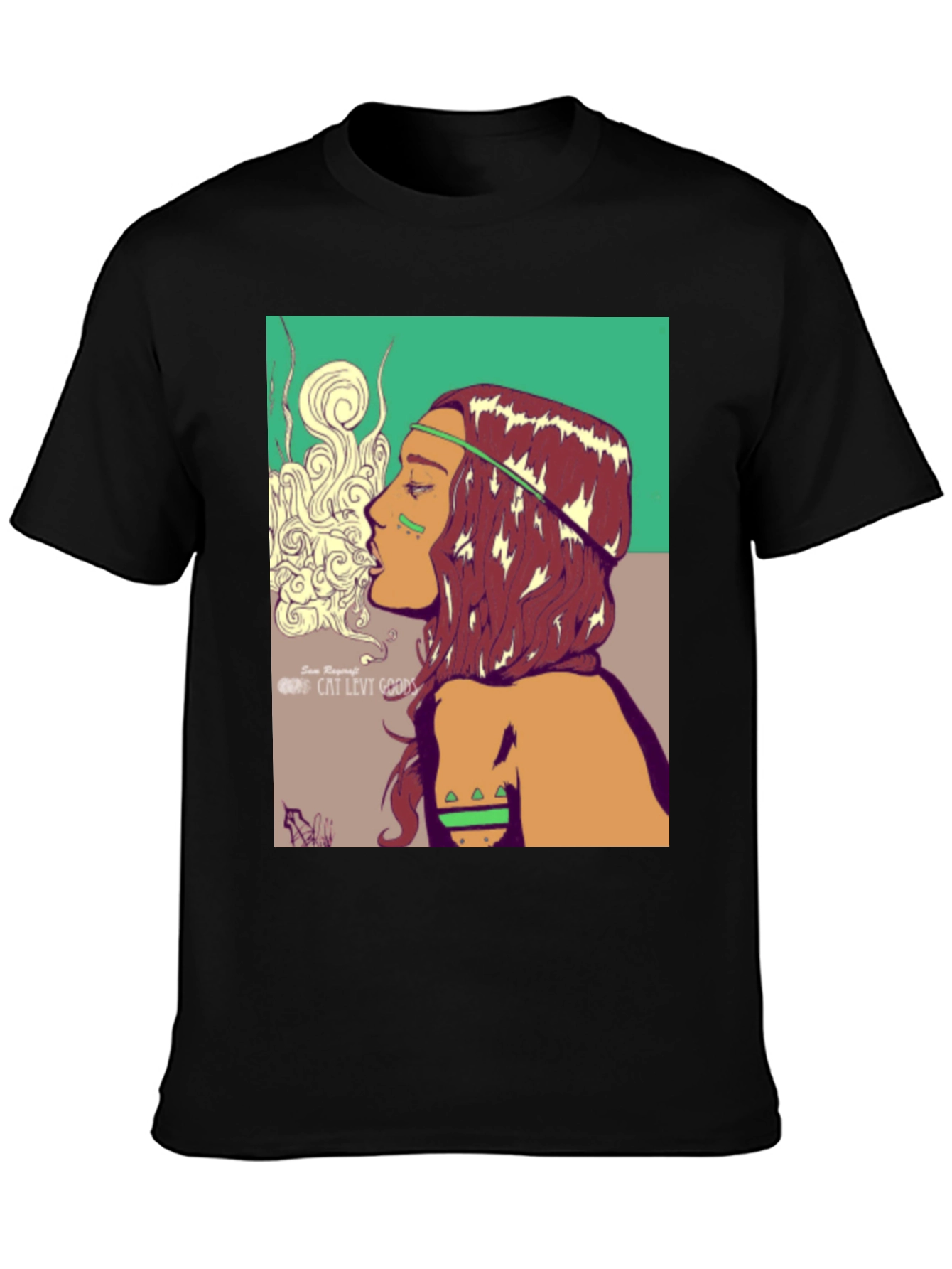 Boho Chic Graphic Tee - Artistic Design