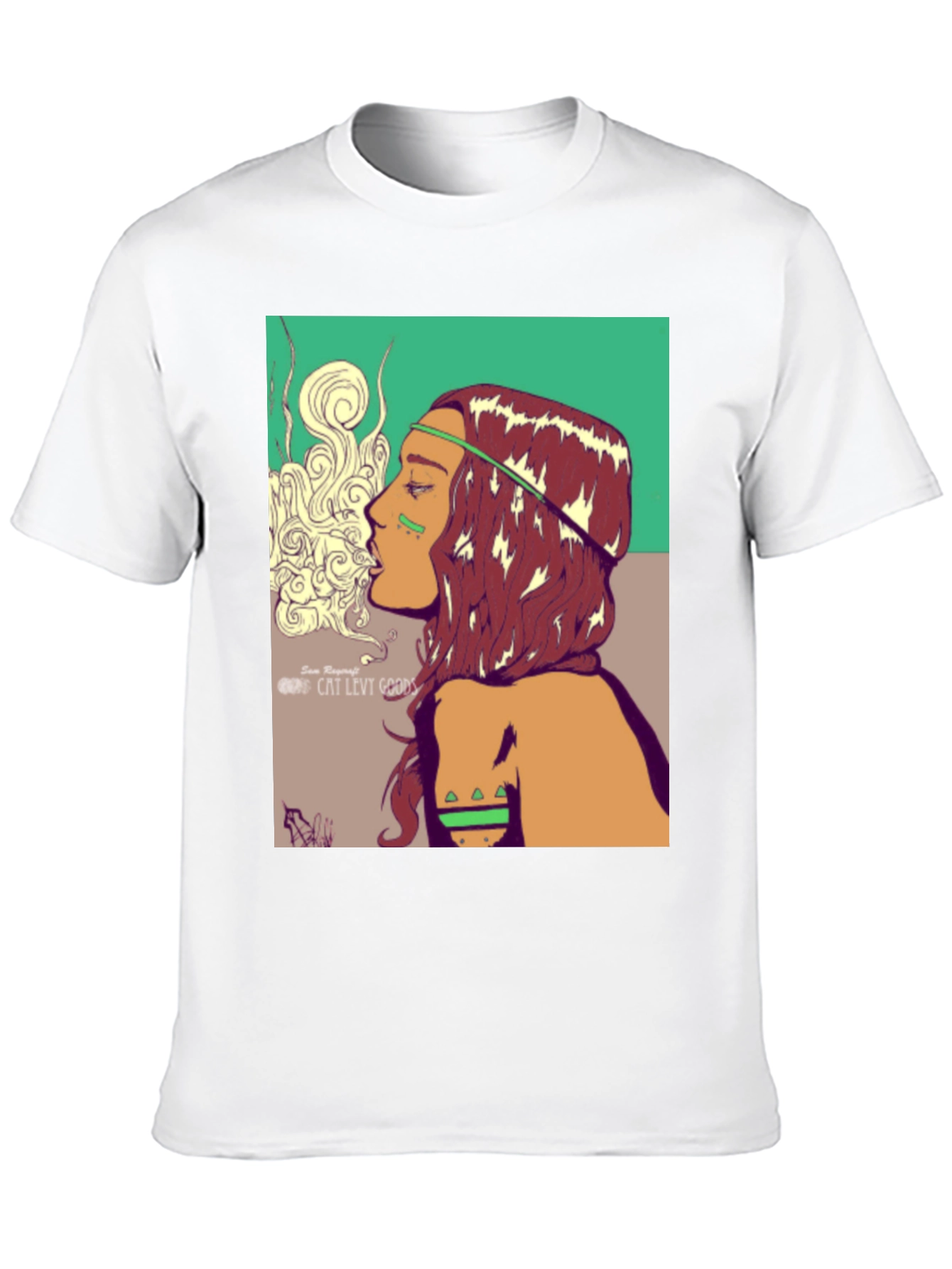 Boho Chic Graphic Tee - Artistic Design