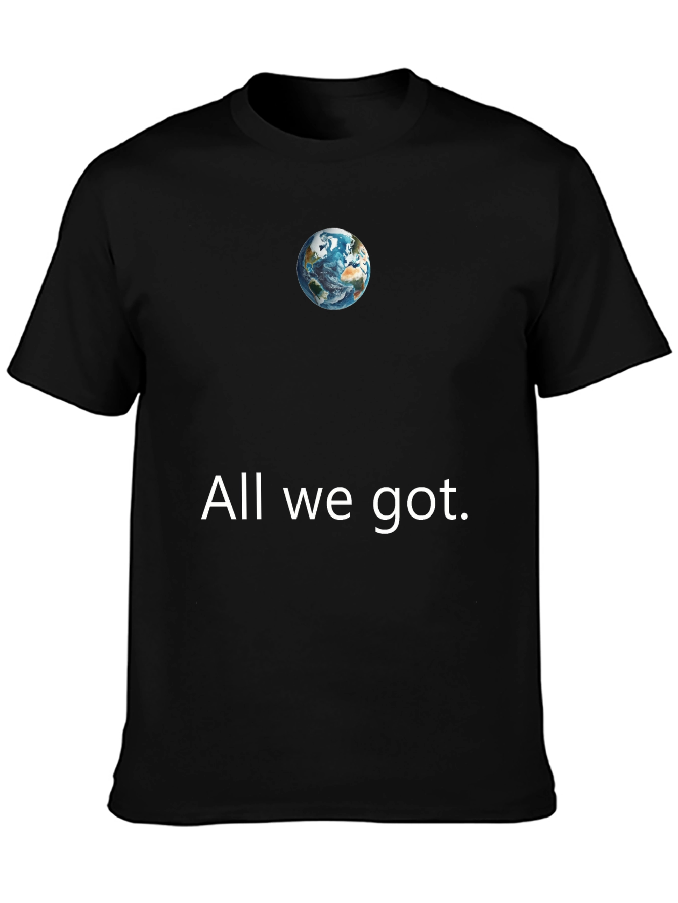 Earth Graphic Tee - All We Got Black T-Shirt