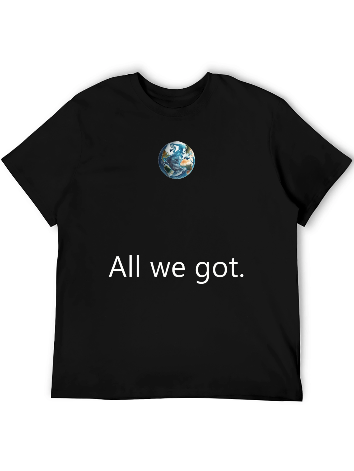 Earth Graphic Tee - All We Got Black T-Shirt