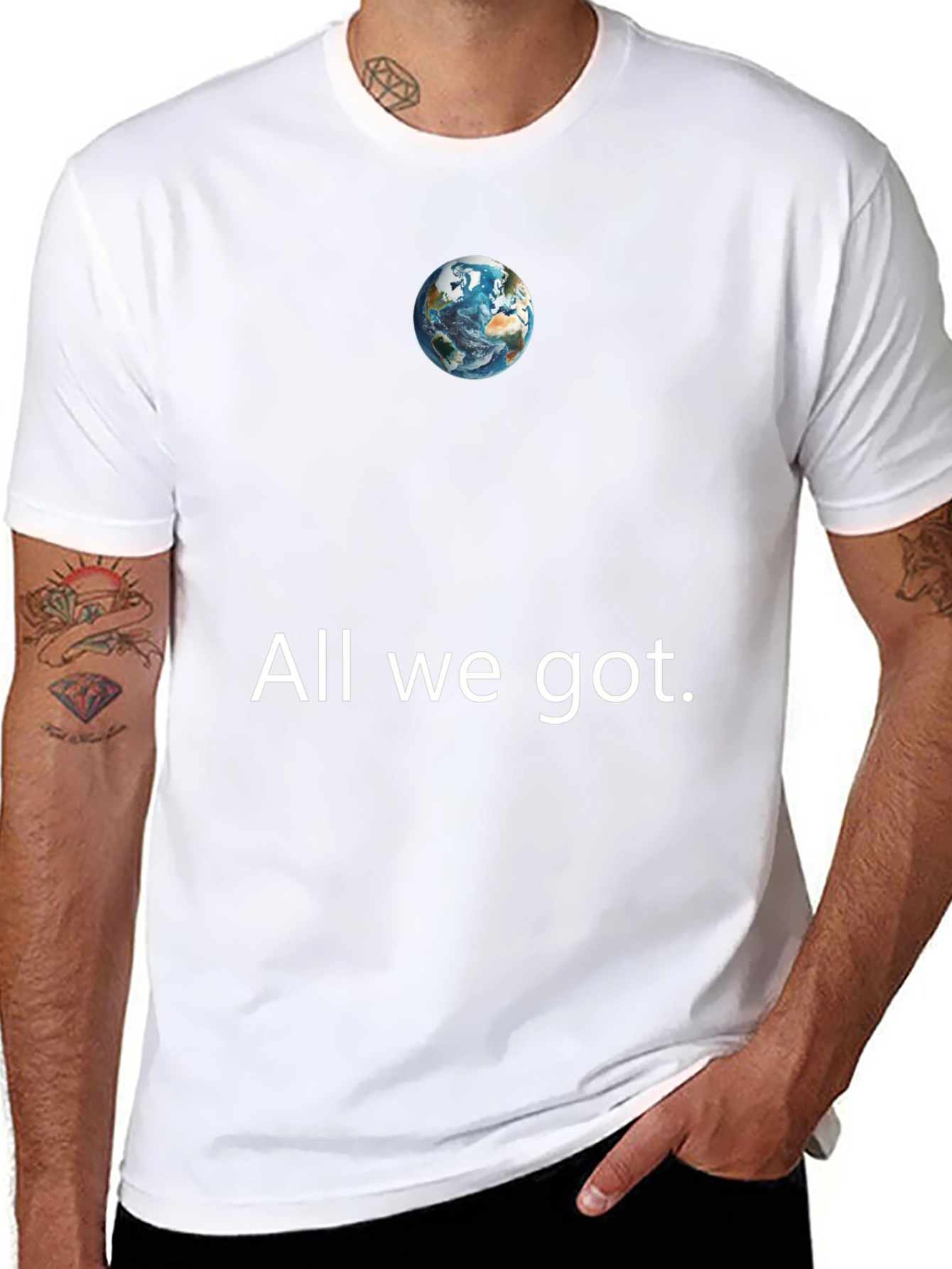 Earth Graphic Tee - All We Got Black T-Shirt