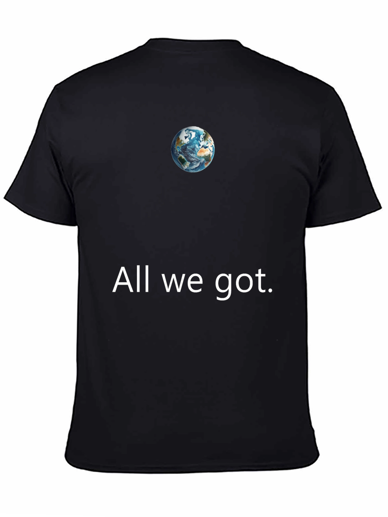 Earth Graphic Tee - All We Got Black T-Shirt