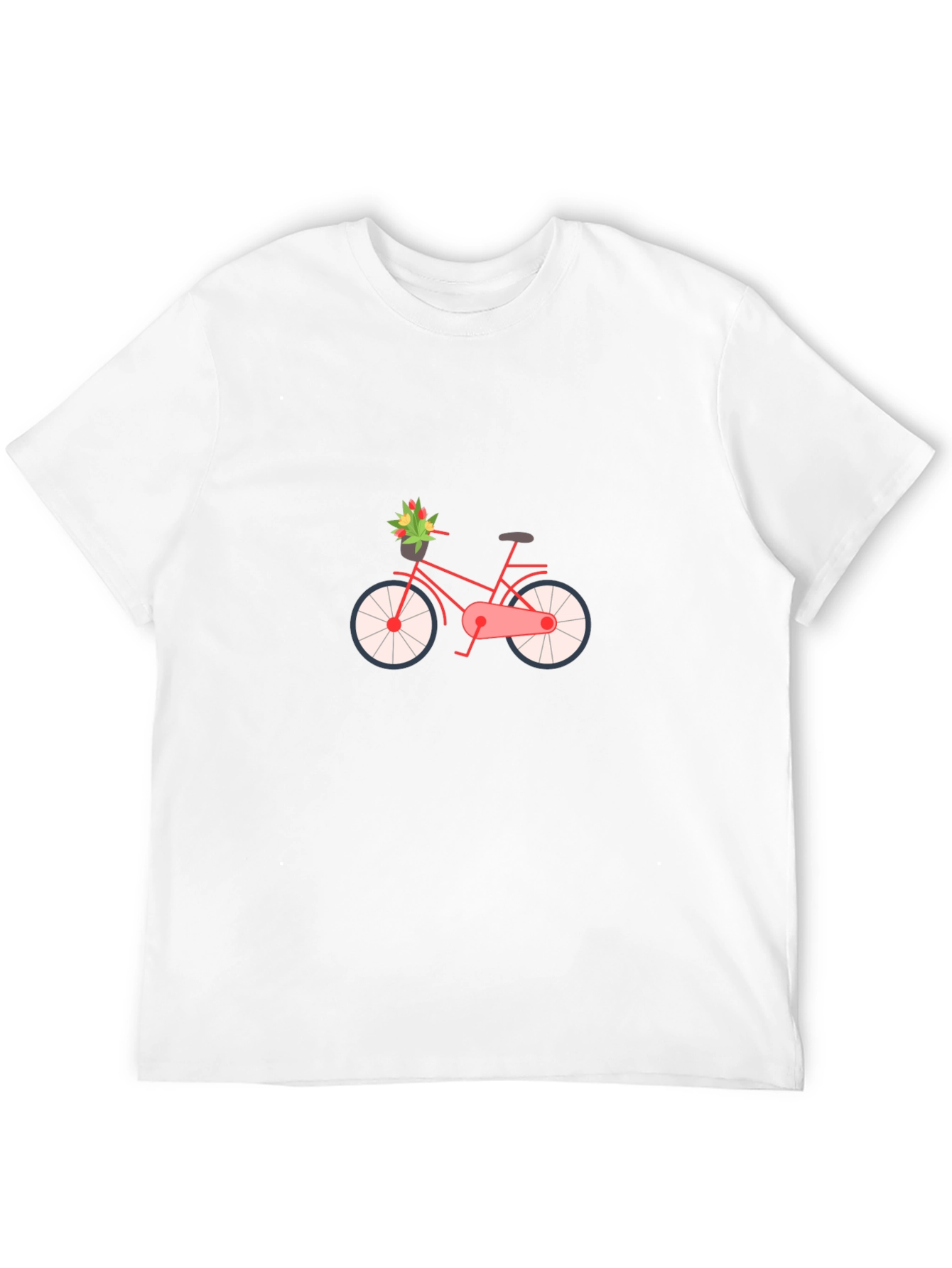 Stylish Bicycle Graphic Tee - Classic Comfort