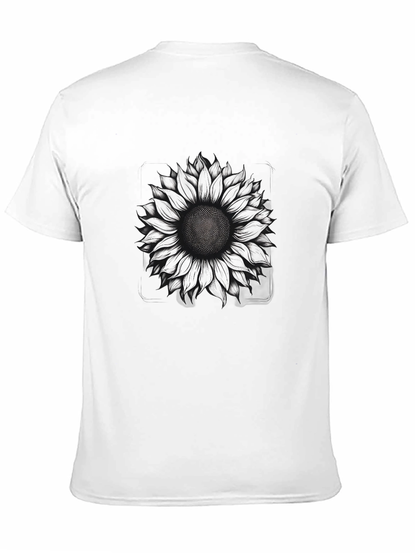 Sunflower Graphic Print T-Shirt - Black