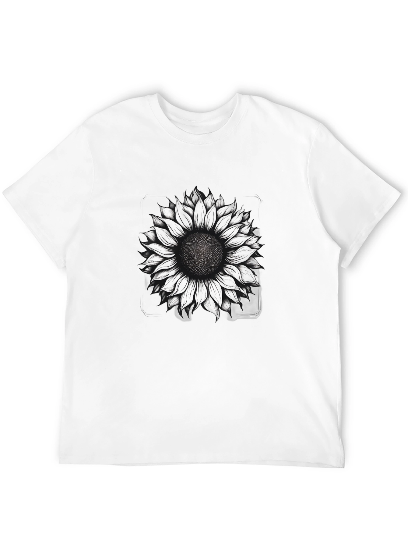 Sunflower Graphic Print T-Shirt - Black