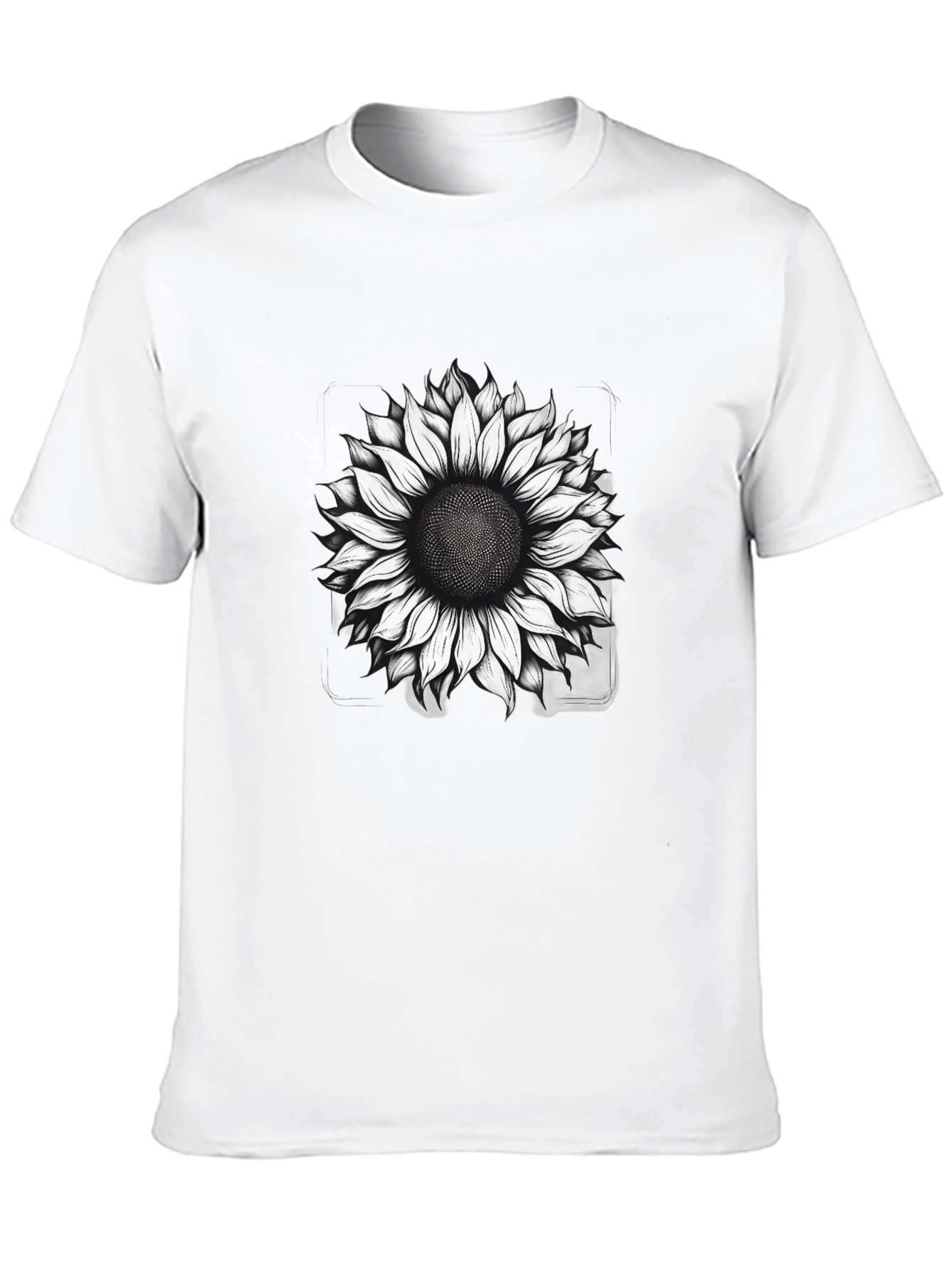 Sunflower Graphic Print T-Shirt - Black
