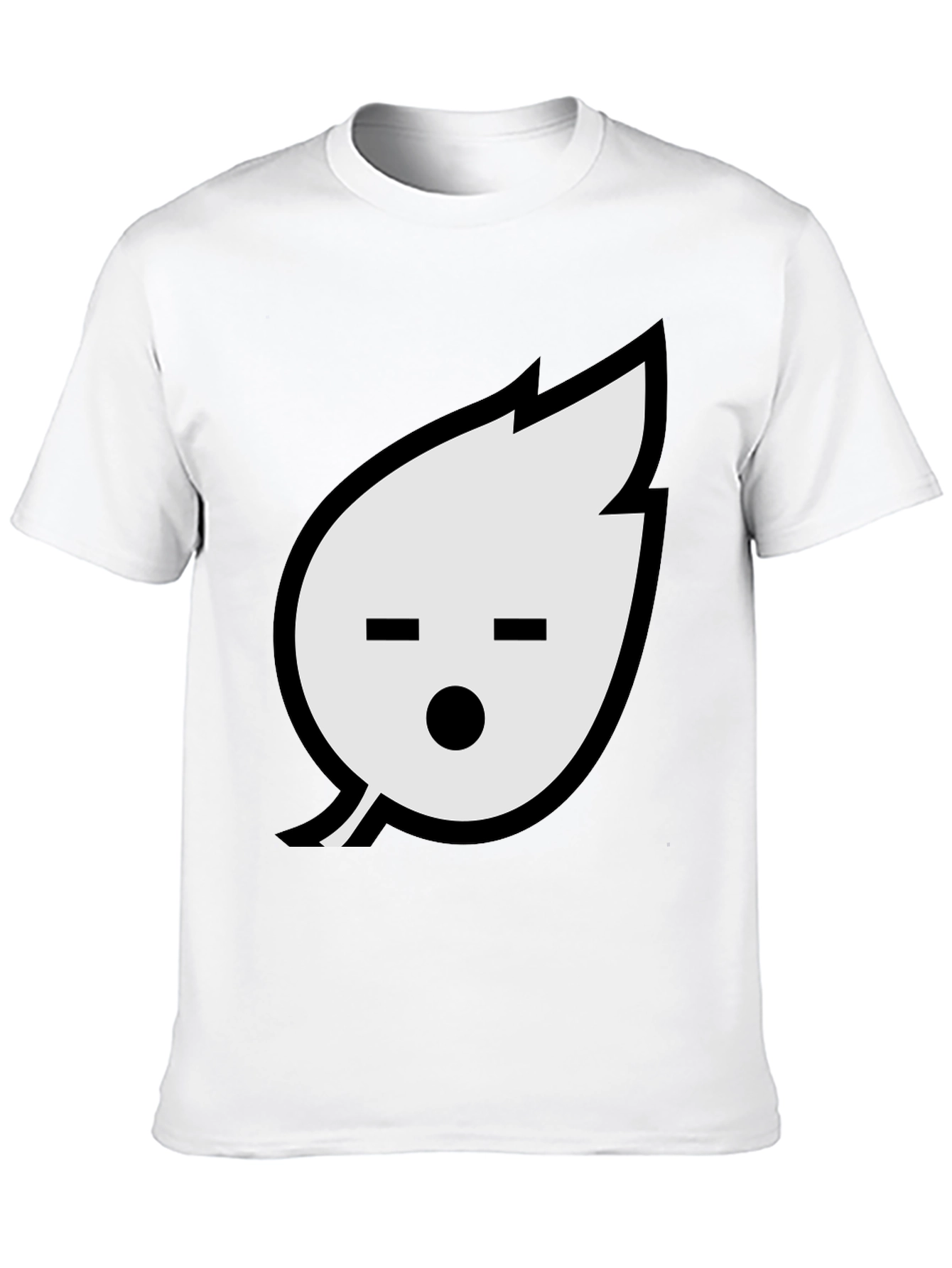 Leaf Emoji Graphic Black T-Shirt