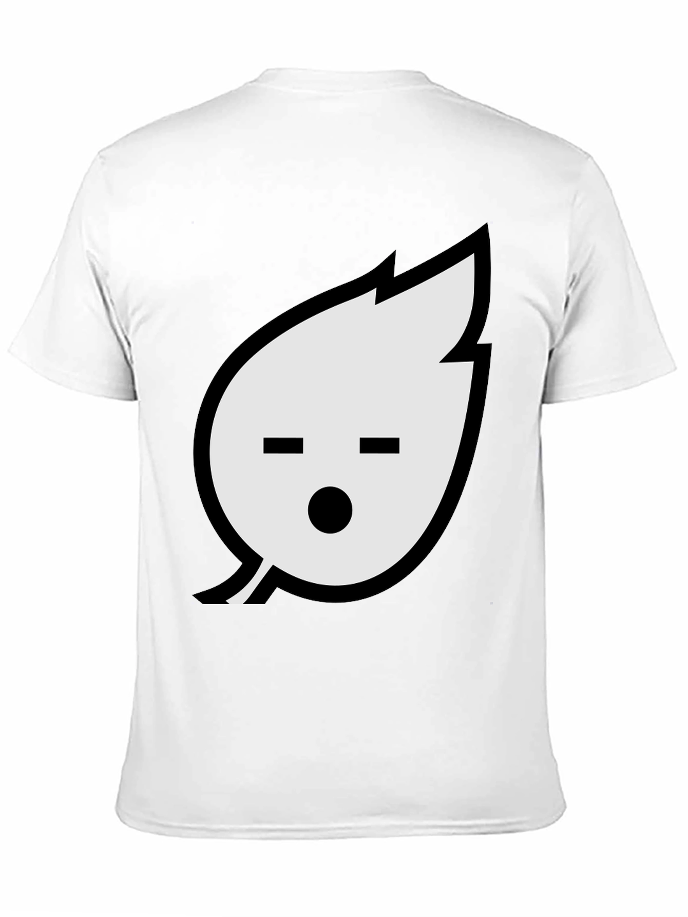 Leaf Emoji Graphic Black T-Shirt