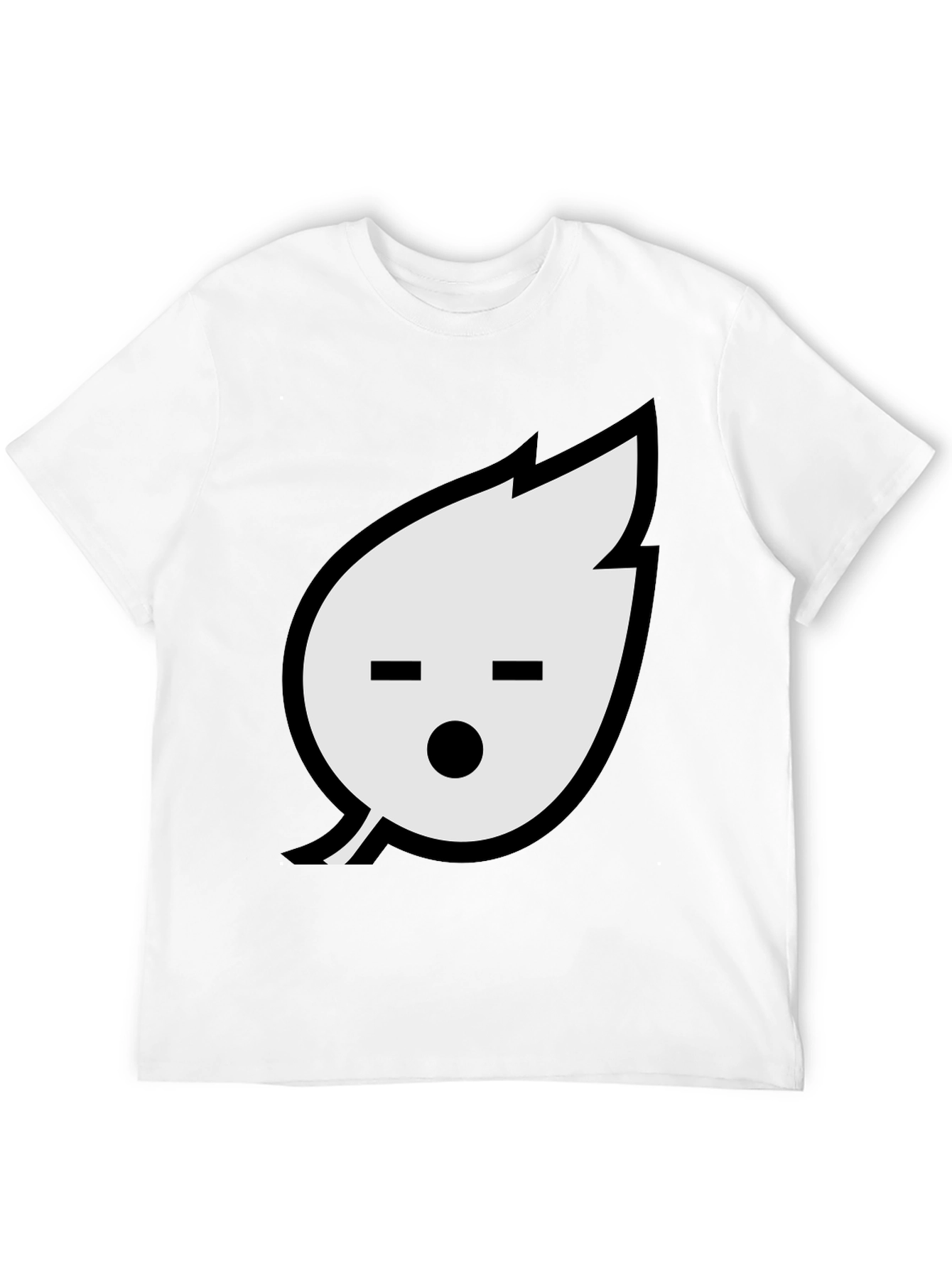 Leaf Emoji Graphic Black T-Shirt