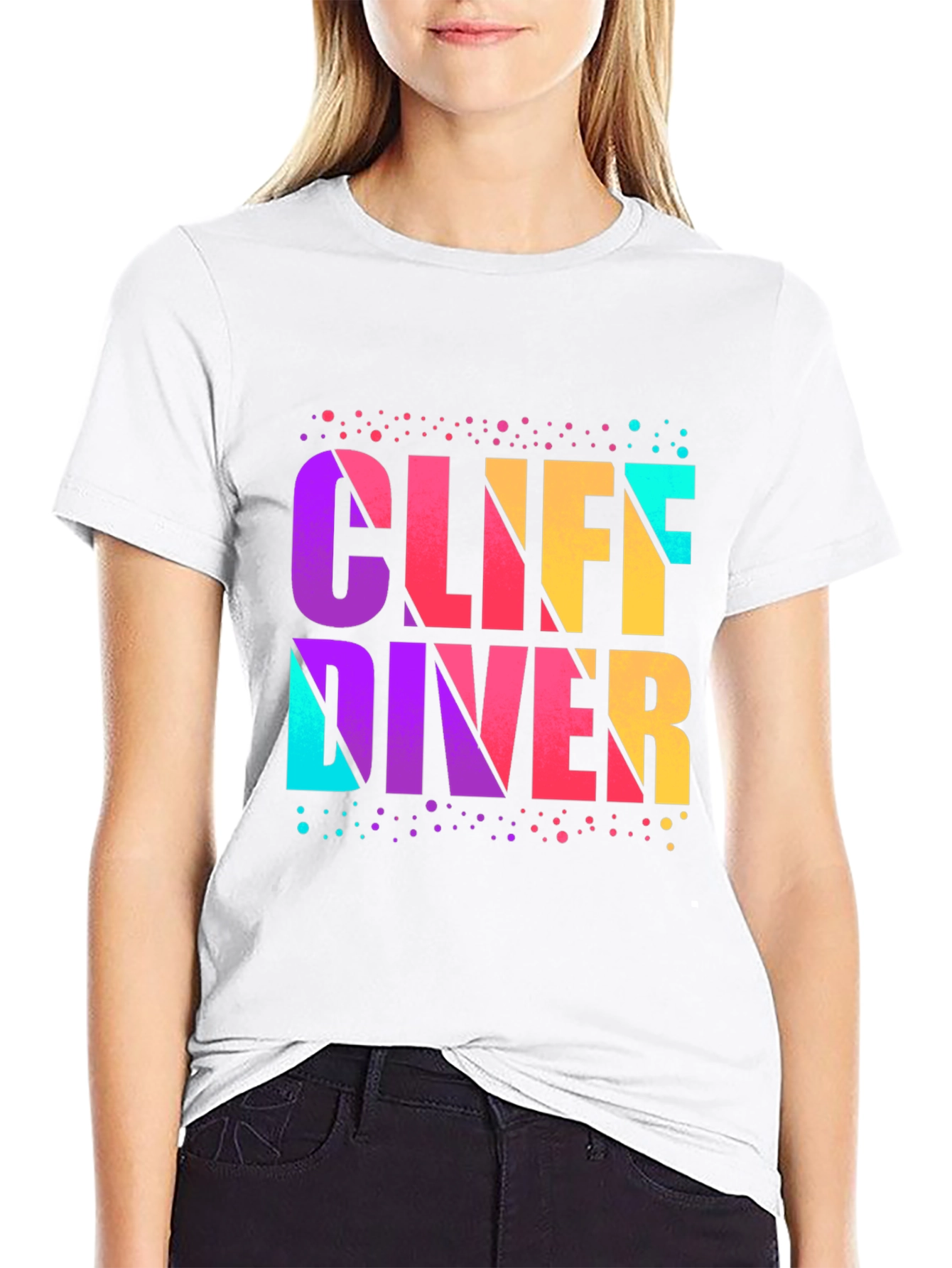 Cliff Diver Graphic T-Shirt - Vibrant Design