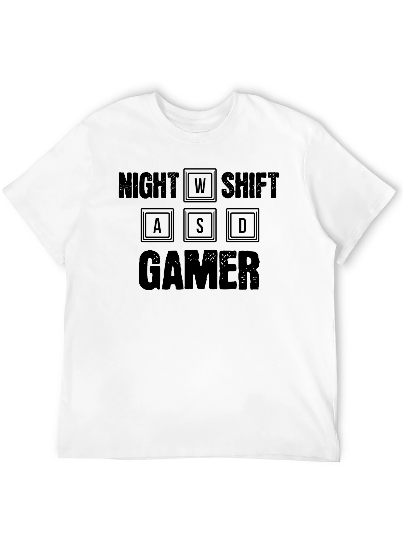 Night Shift Gamer Black T-Shirt