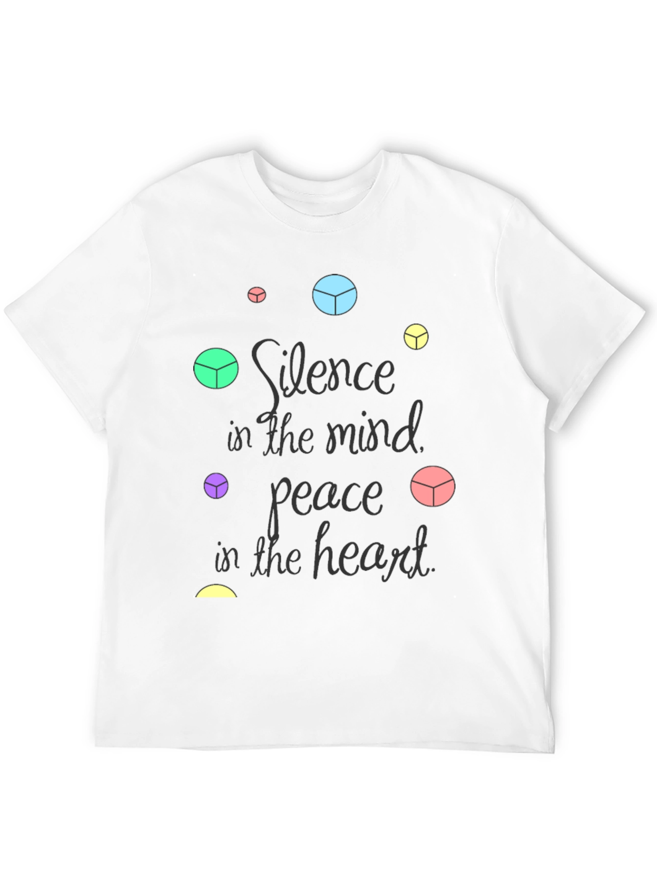 Peace in Mind Graphic Black T-Shirt
