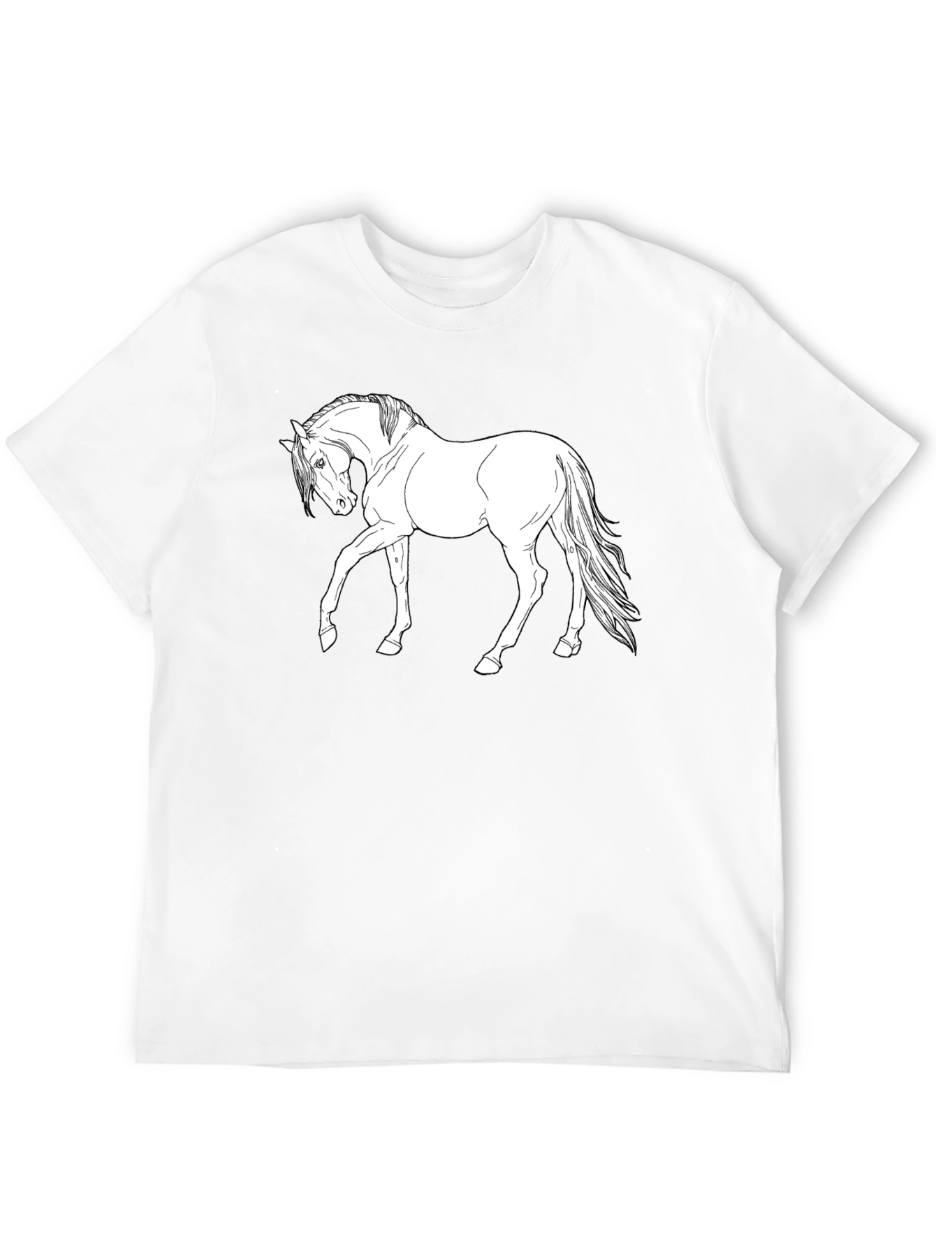 Horse Graphic Black T-Shirt - Equestrian Style
