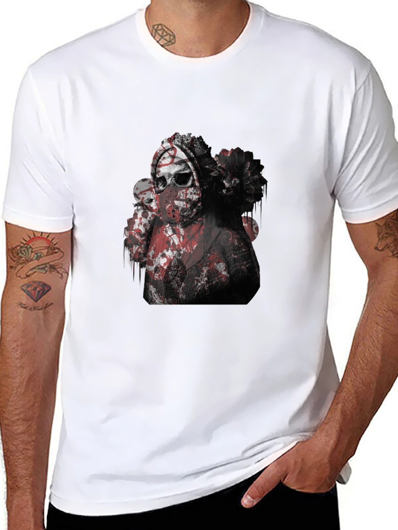 Dark Graphic Print T-Shirt