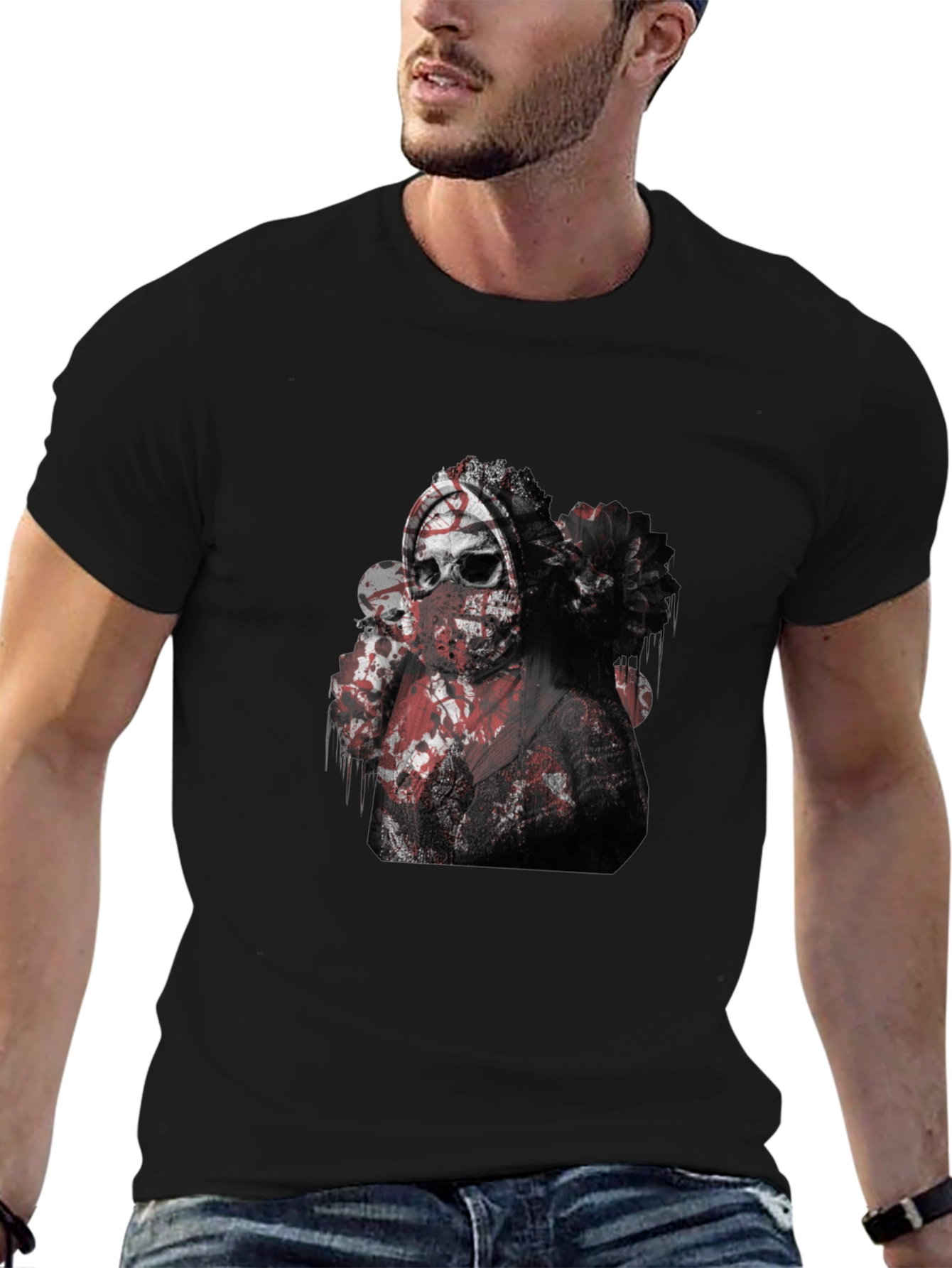 Dark Graphic Print T-Shirt