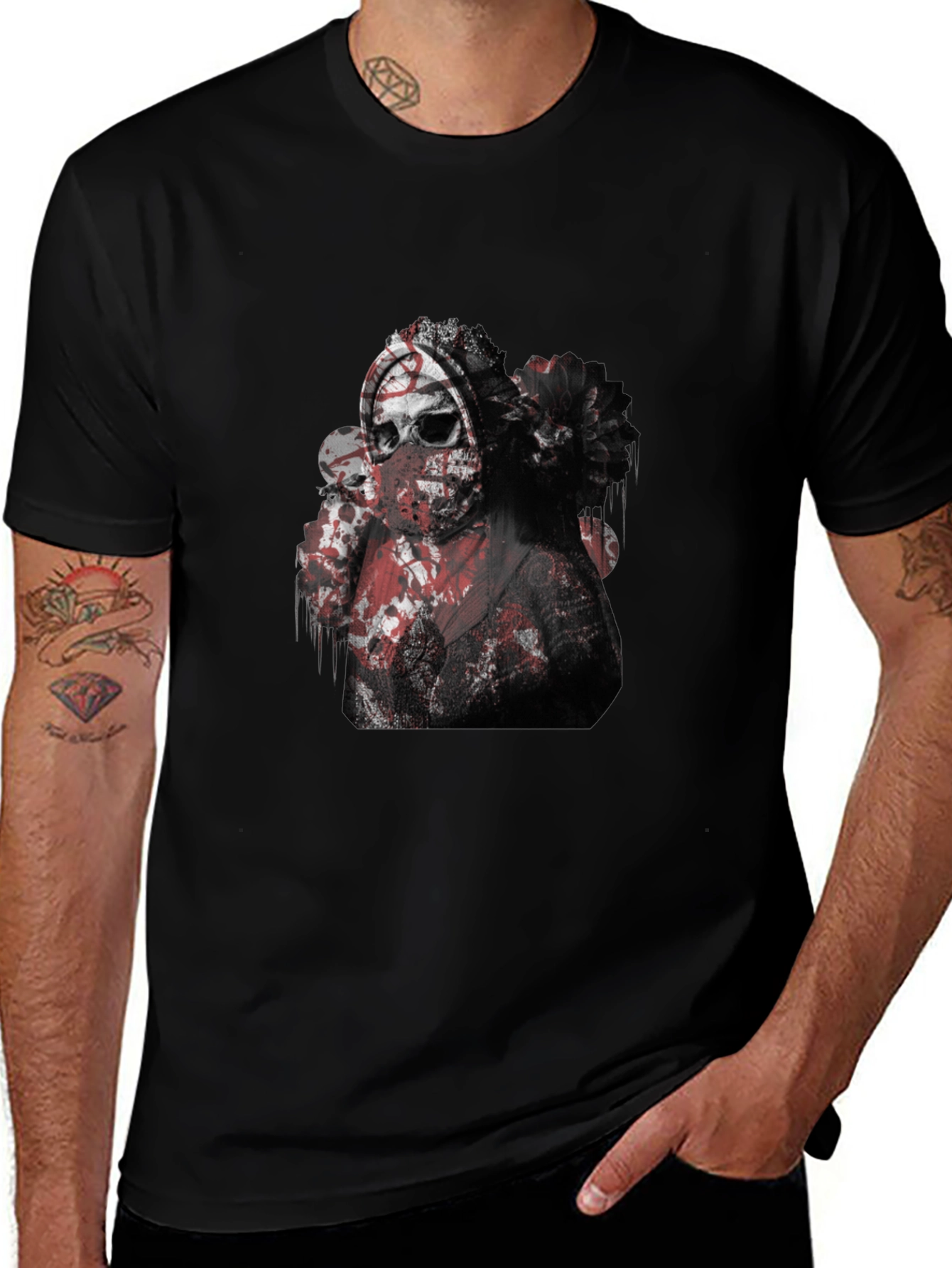 Dark Graphic Print T-Shirt
