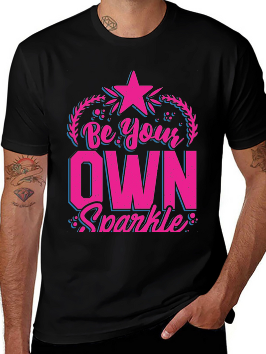 Be Your Own Sparkle Black Graphic Tee