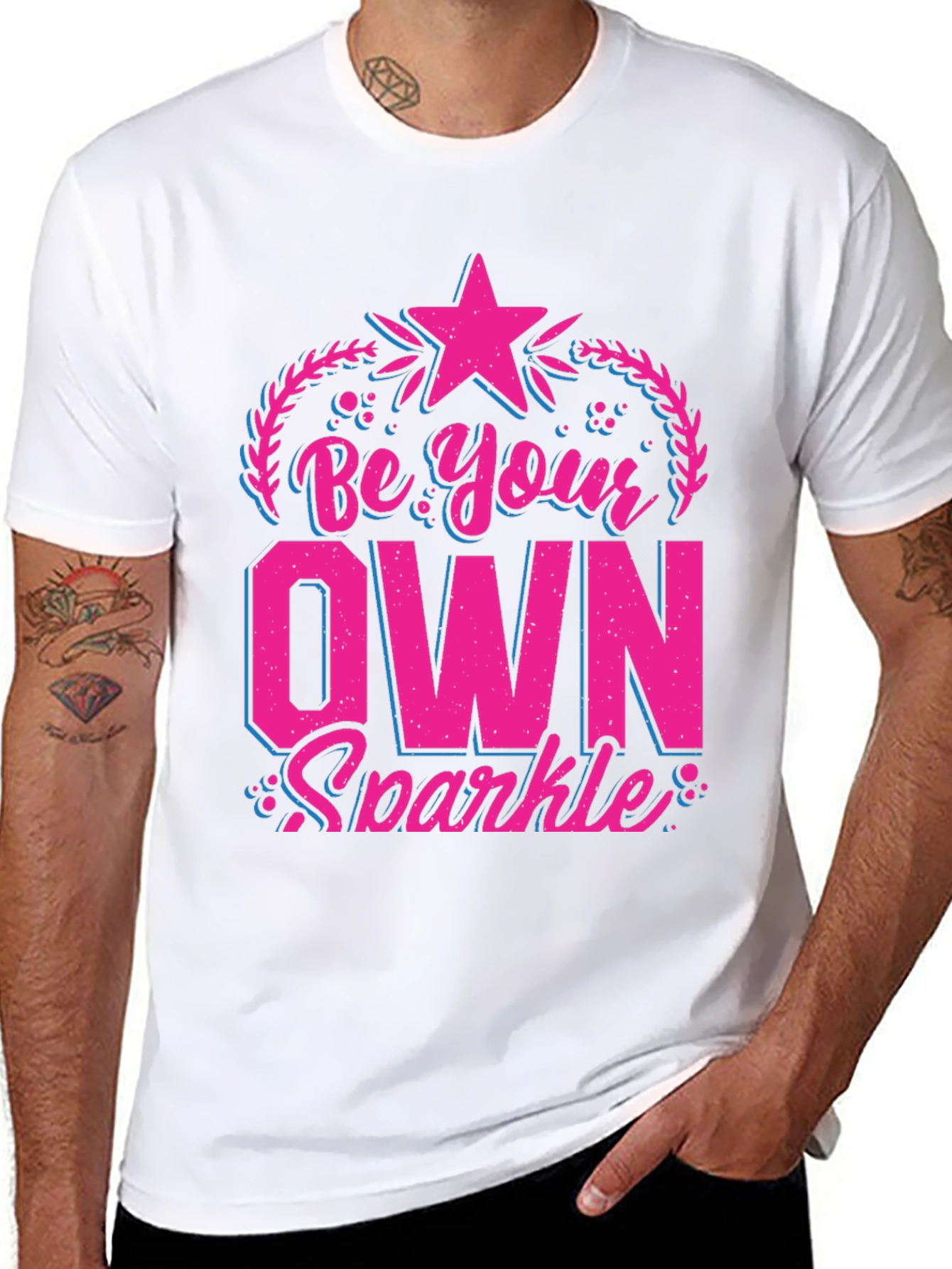 Be Your Own Sparkle Black Graphic Tee