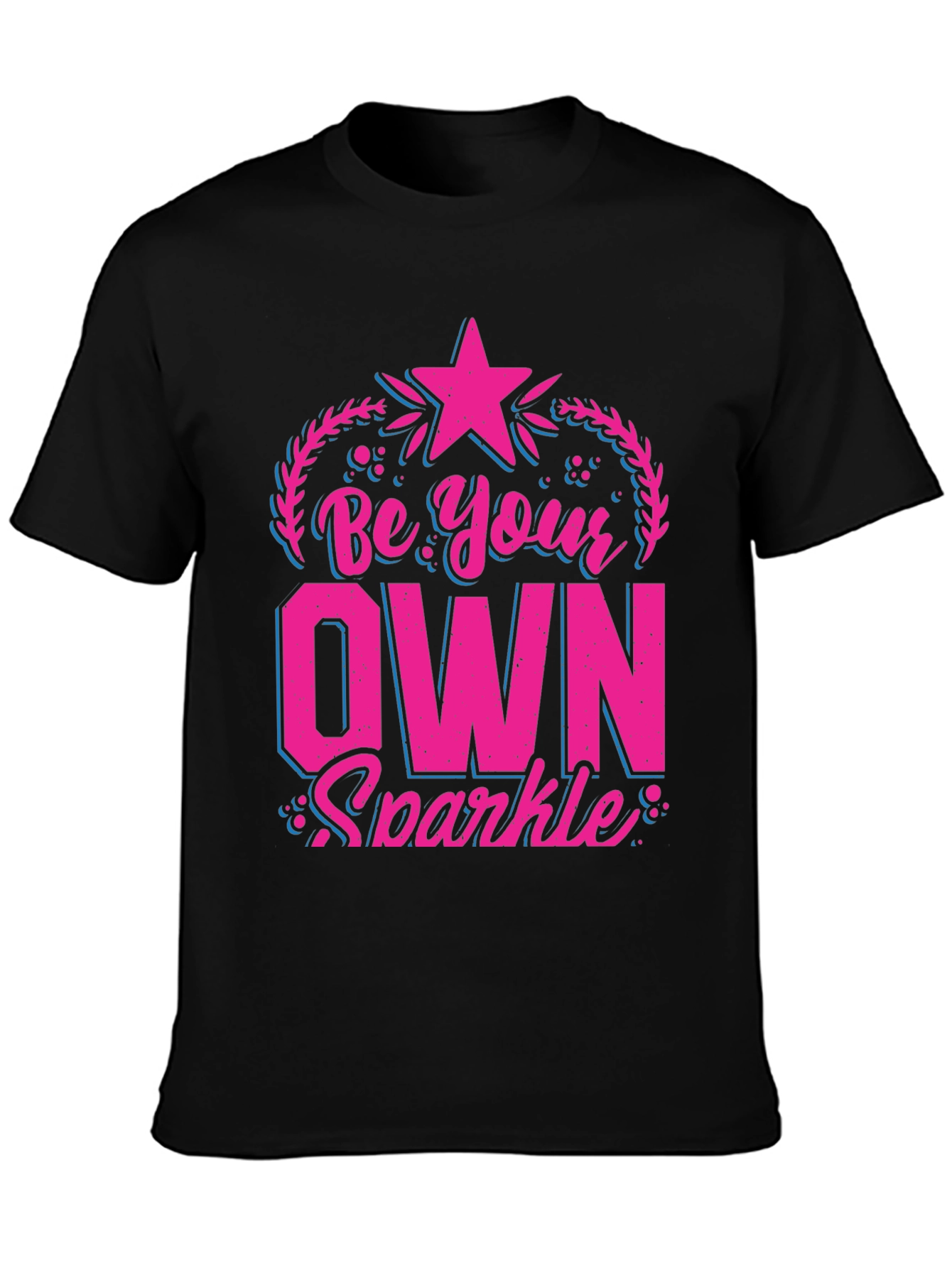 Be Your Own Sparkle Black Graphic Tee
