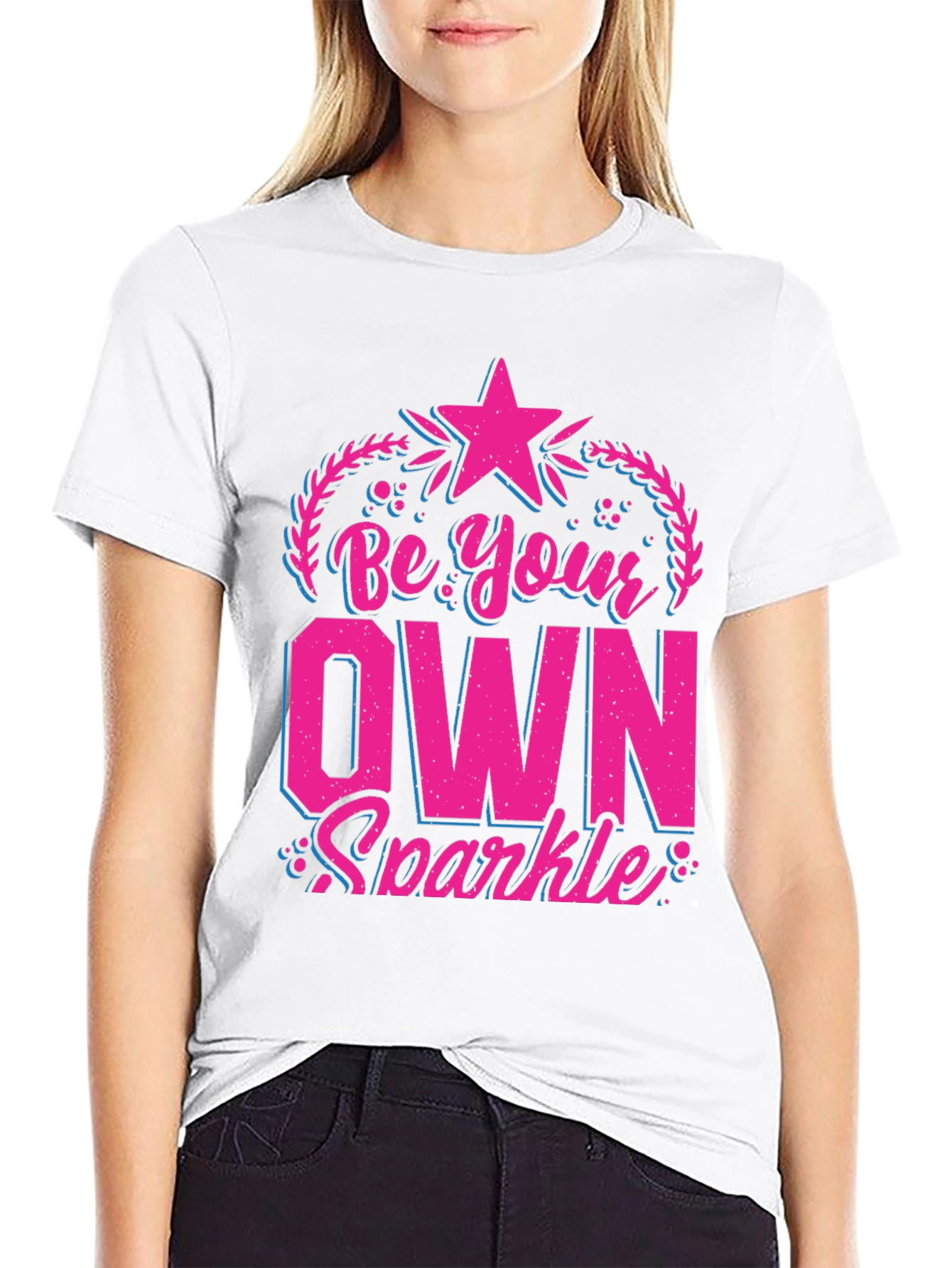 Be Your Own Sparkle Black Graphic Tee