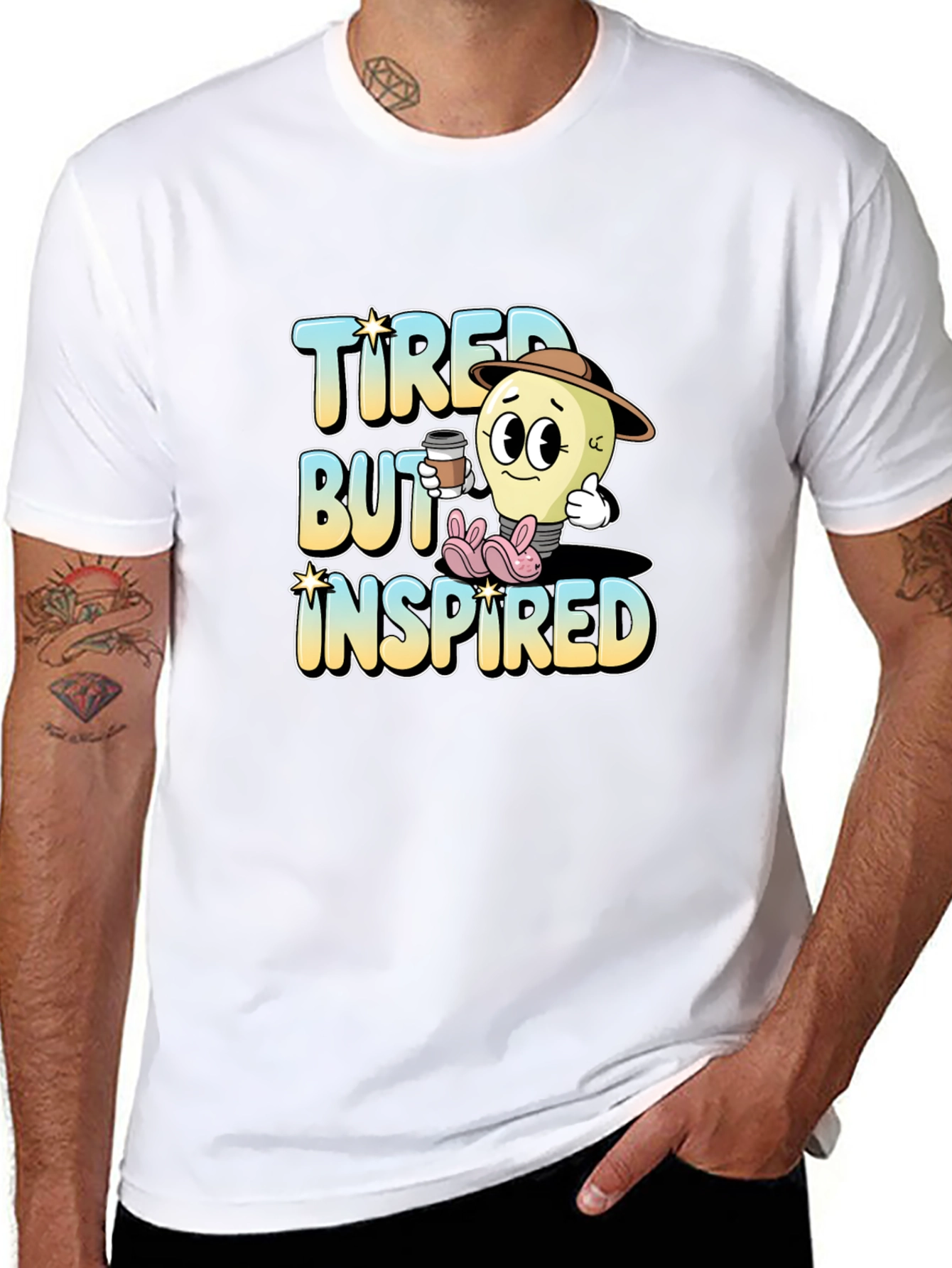 Tired But Inspired Graphic Tee