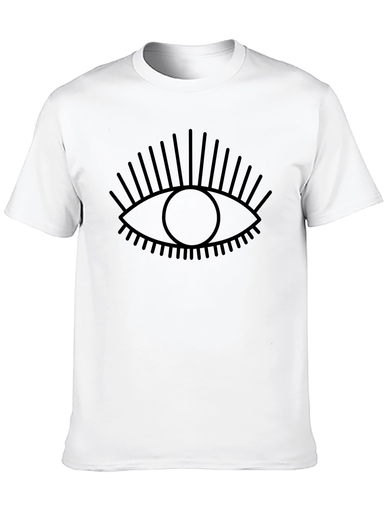 Mystic Eye Graphic Tee - Black Cotton T-Shirt