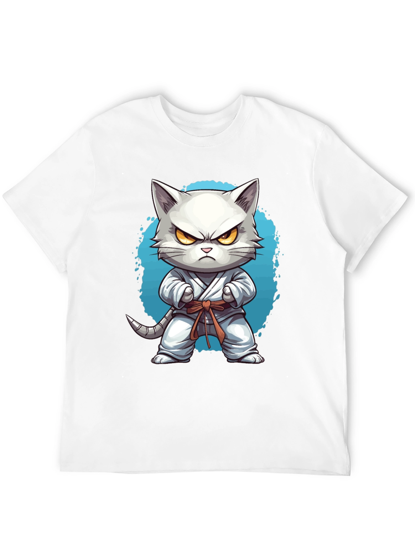 Karate Cat T-Shirt - Funny Feline Martial Arts Tee