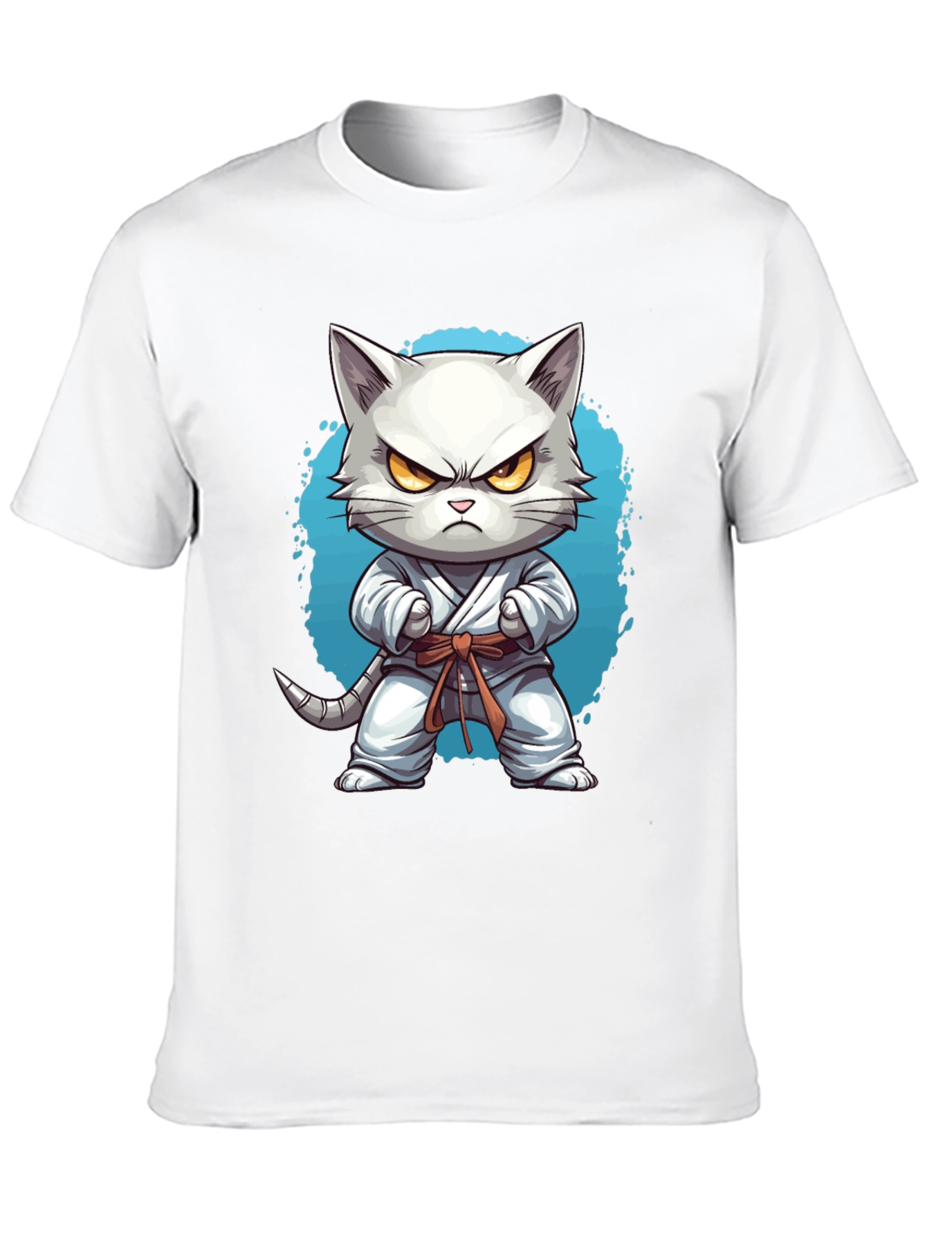 Karate Cat T-Shirt - Funny Feline Martial Arts Tee