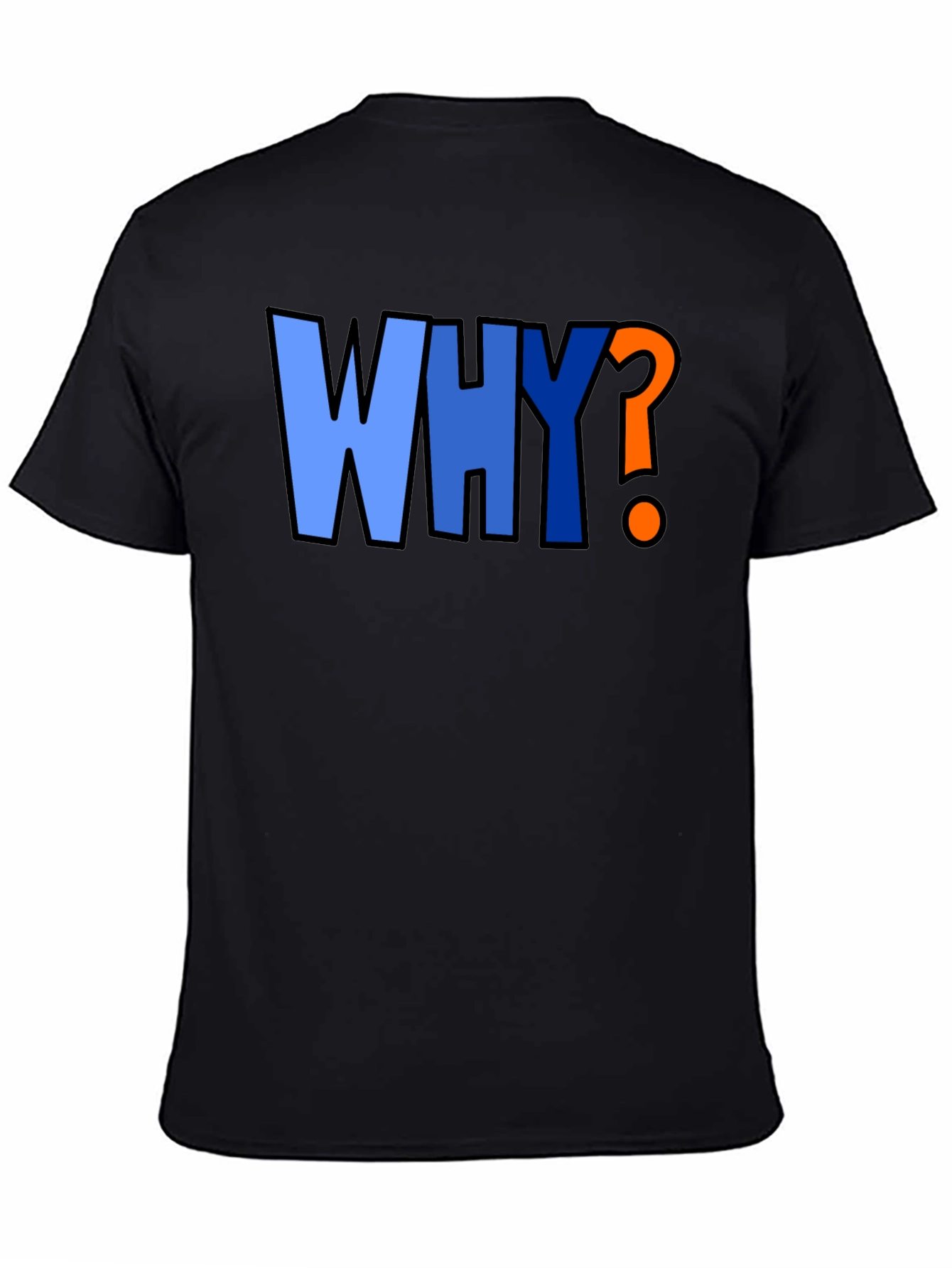 Why? Graphic Print Crew Neck T-Shirt
