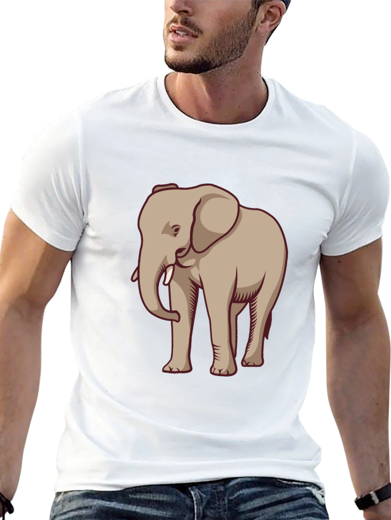 Elephant Graphic Tee - Casual Style