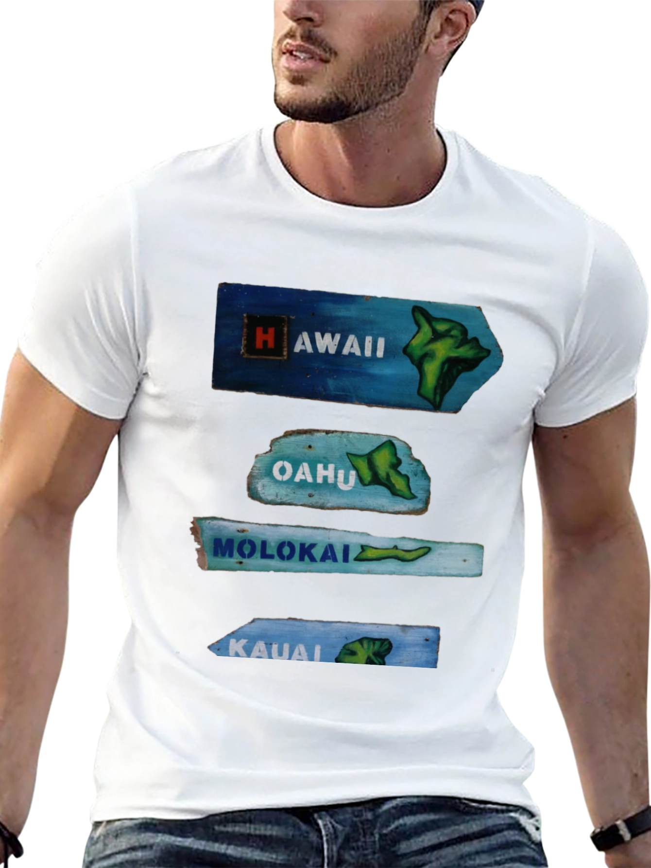 Hawaii Islands Arrow Signs T-Shirt