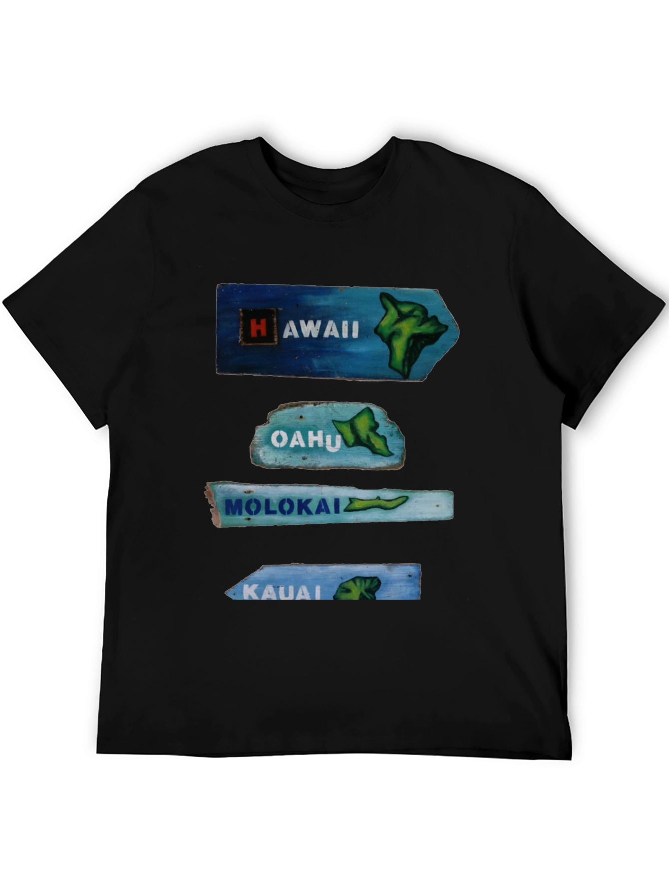Hawaii Islands Arrow Signs T-Shirt