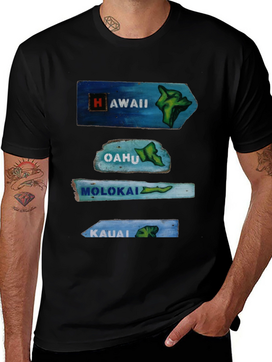 Hawaii Islands Arrow Signs T-Shirt