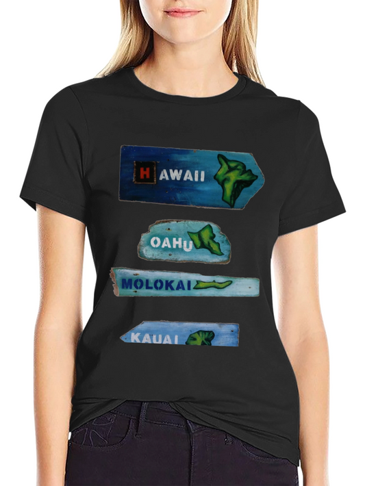 Hawaii Islands Arrow Signs T-Shirt