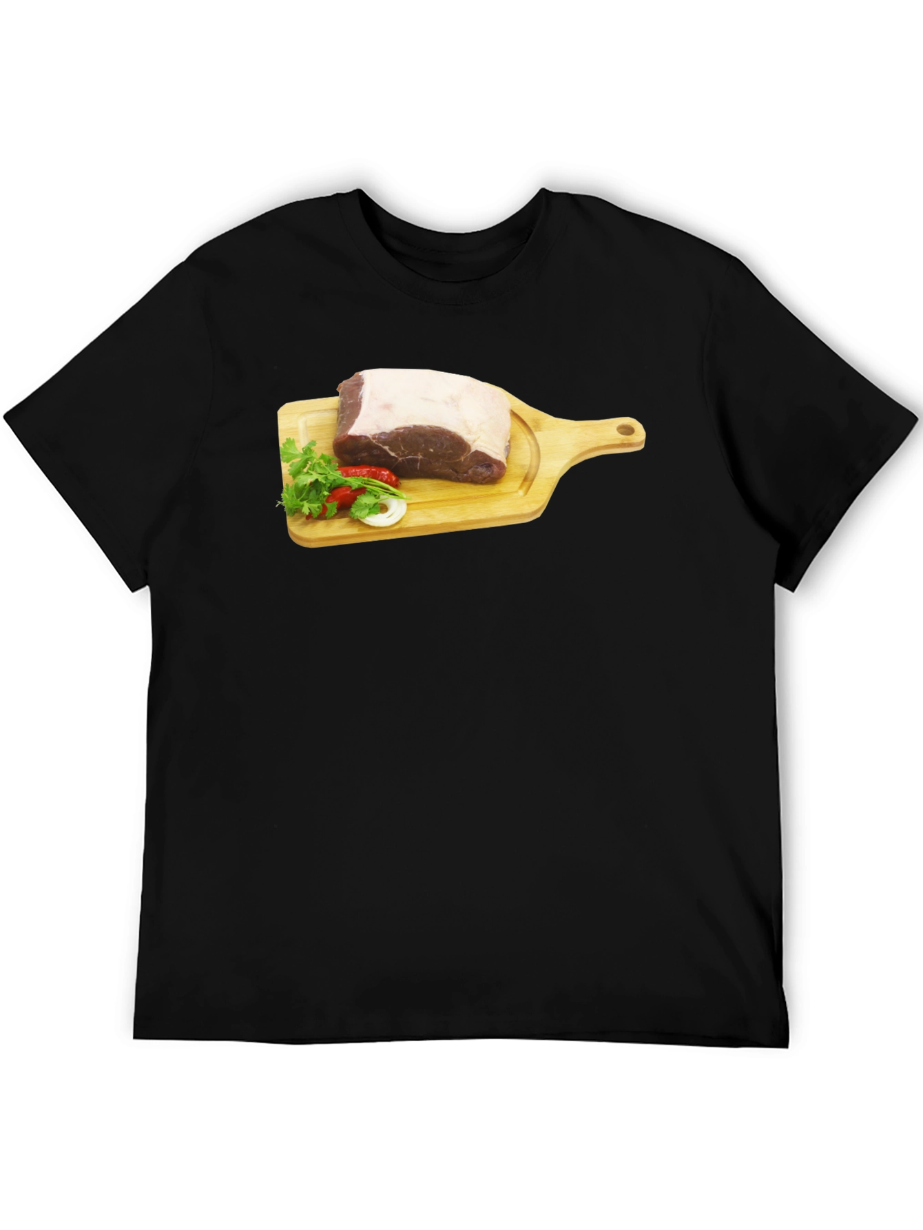Steak on Cutting Board Graphic T-Shirt