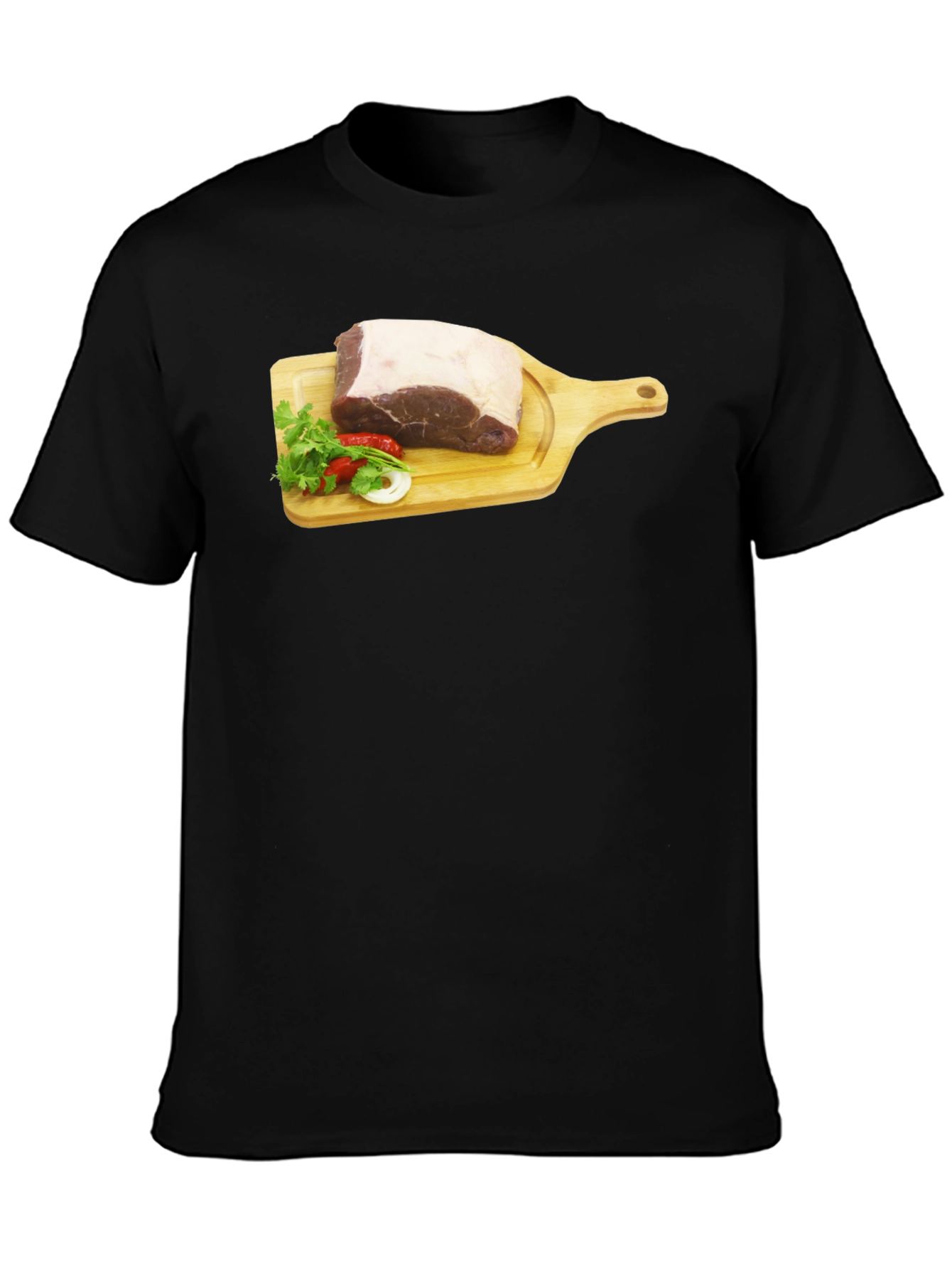 Steak on Cutting Board Graphic T-Shirt