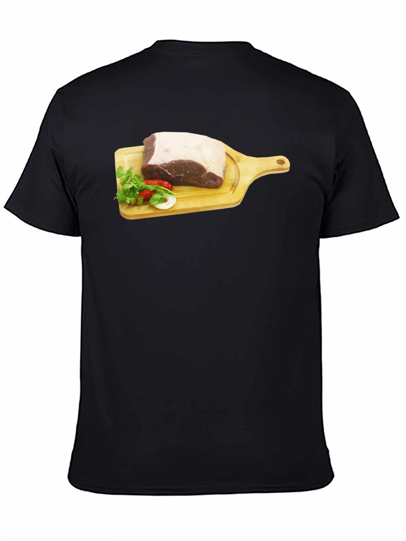 Steak on Cutting Board Graphic T-Shirt
