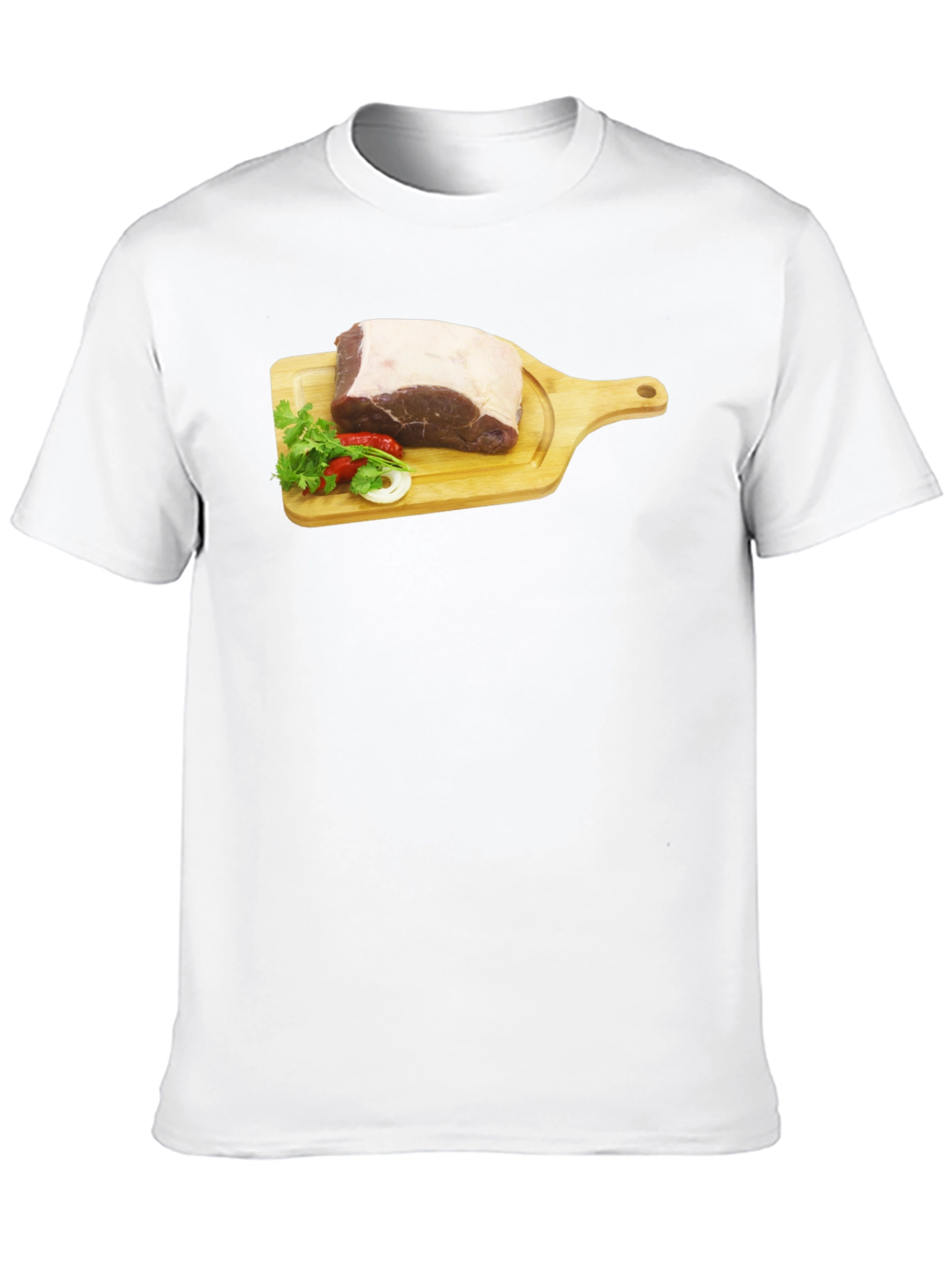 Steak on Cutting Board Graphic T-Shirt