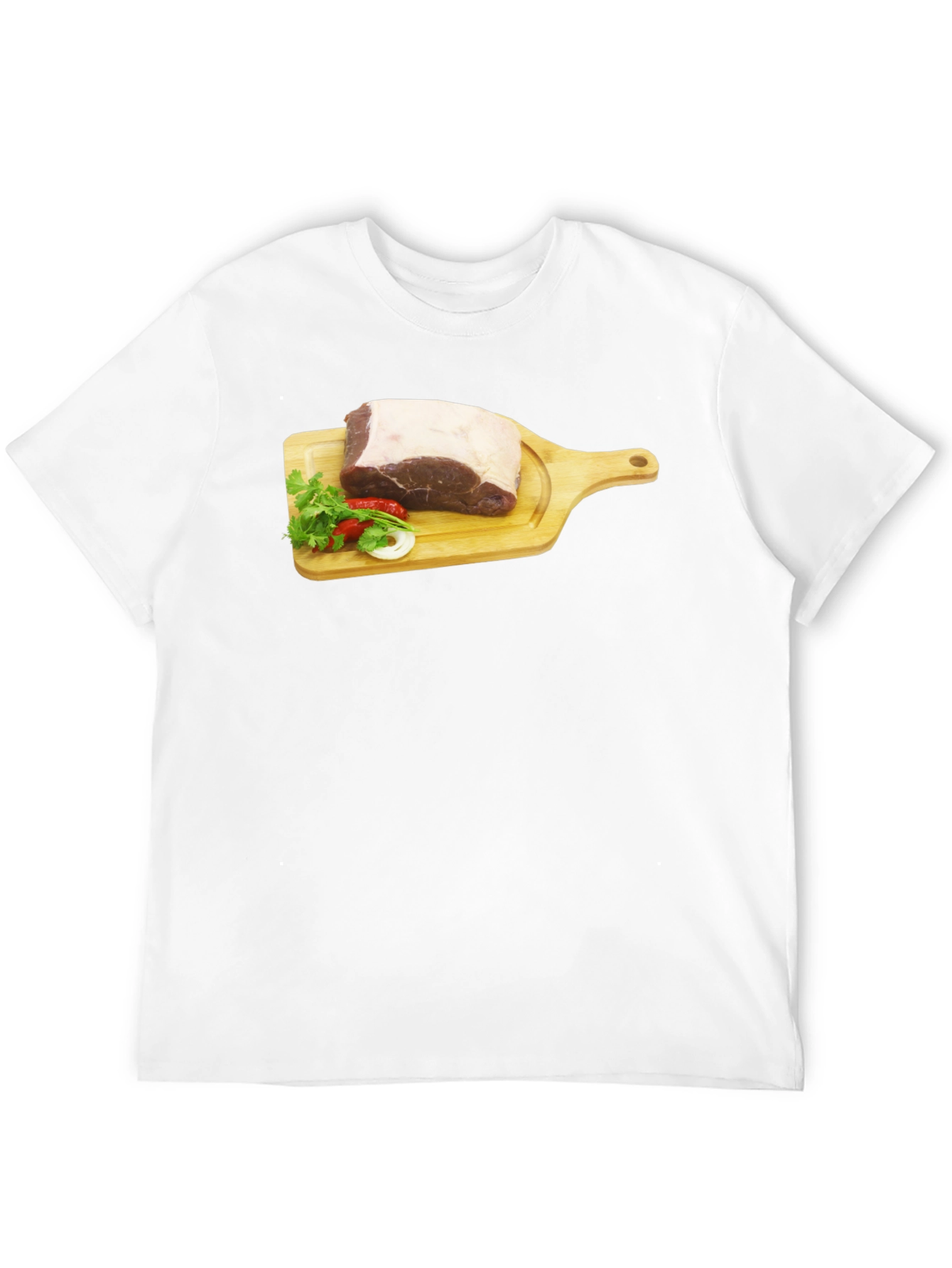 Steak on Cutting Board Graphic T-Shirt