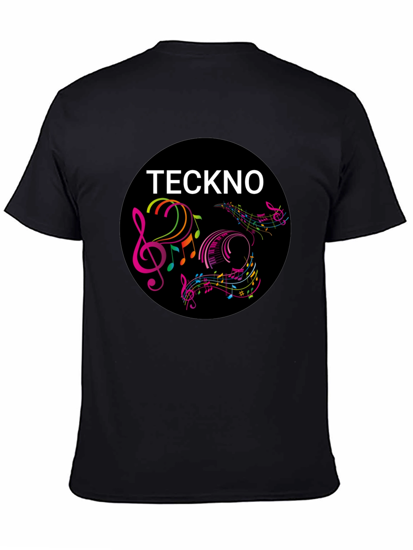 Teckno Music Graphic Tee - Cool Round Design