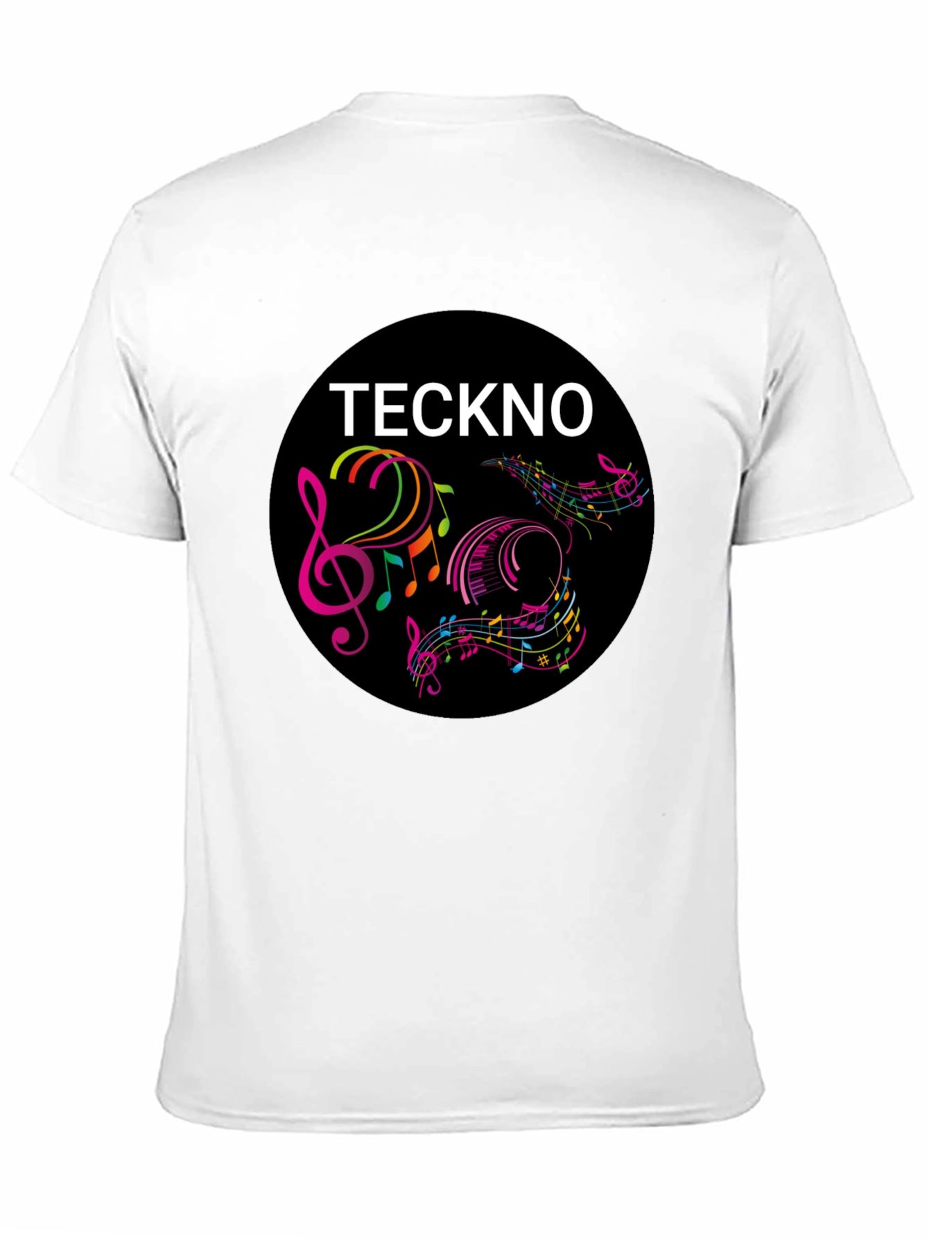 Teckno Music Graphic Tee - Cool Round Design
