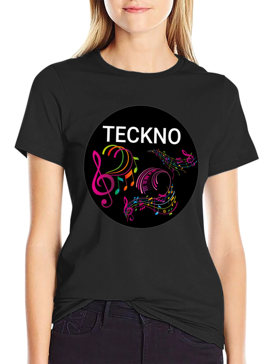 Teckno Music Graphic Tee - Cool Round Design
