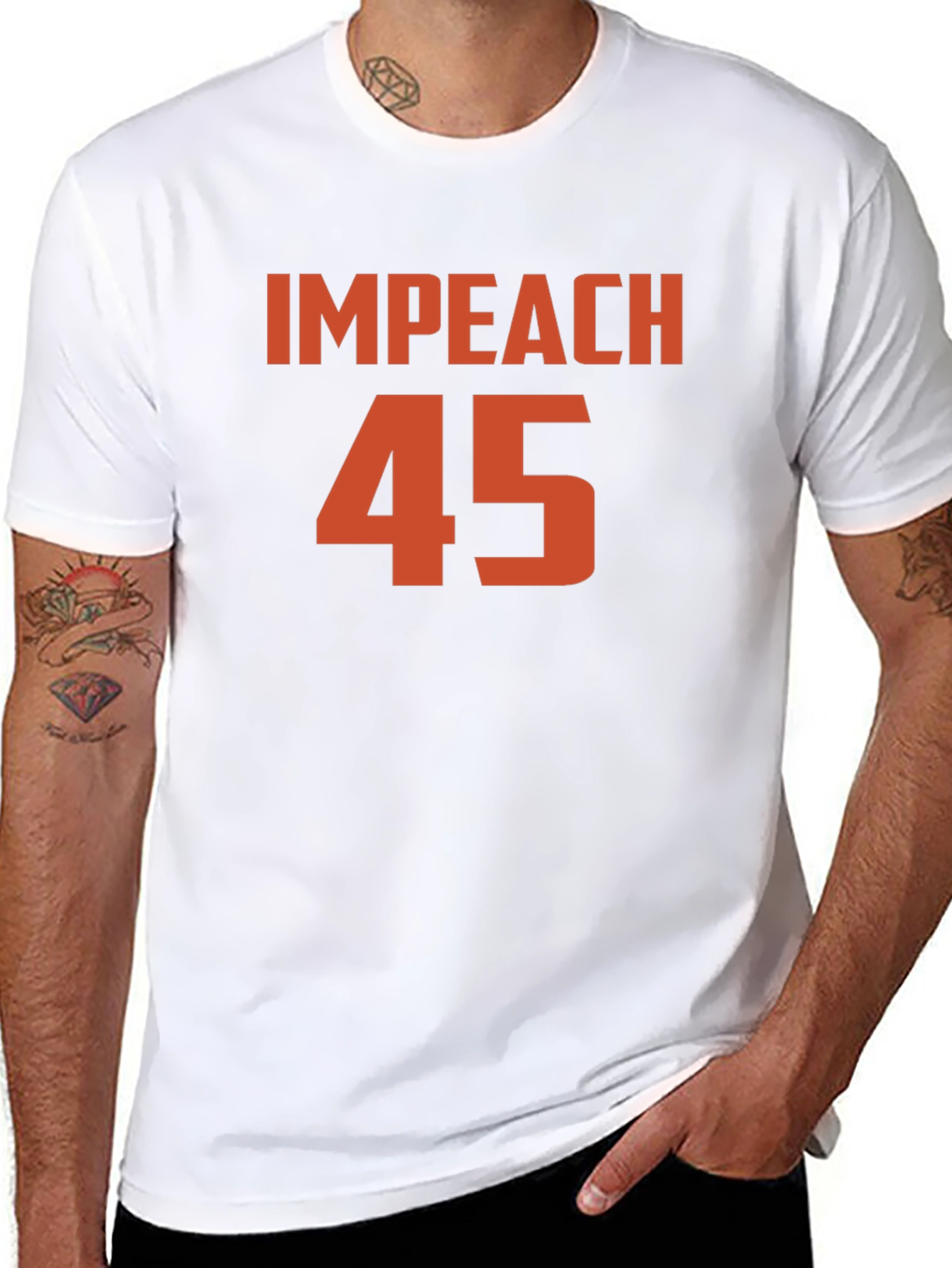 Impeach 45 Graphic T-Shirt - Political Statement Tee