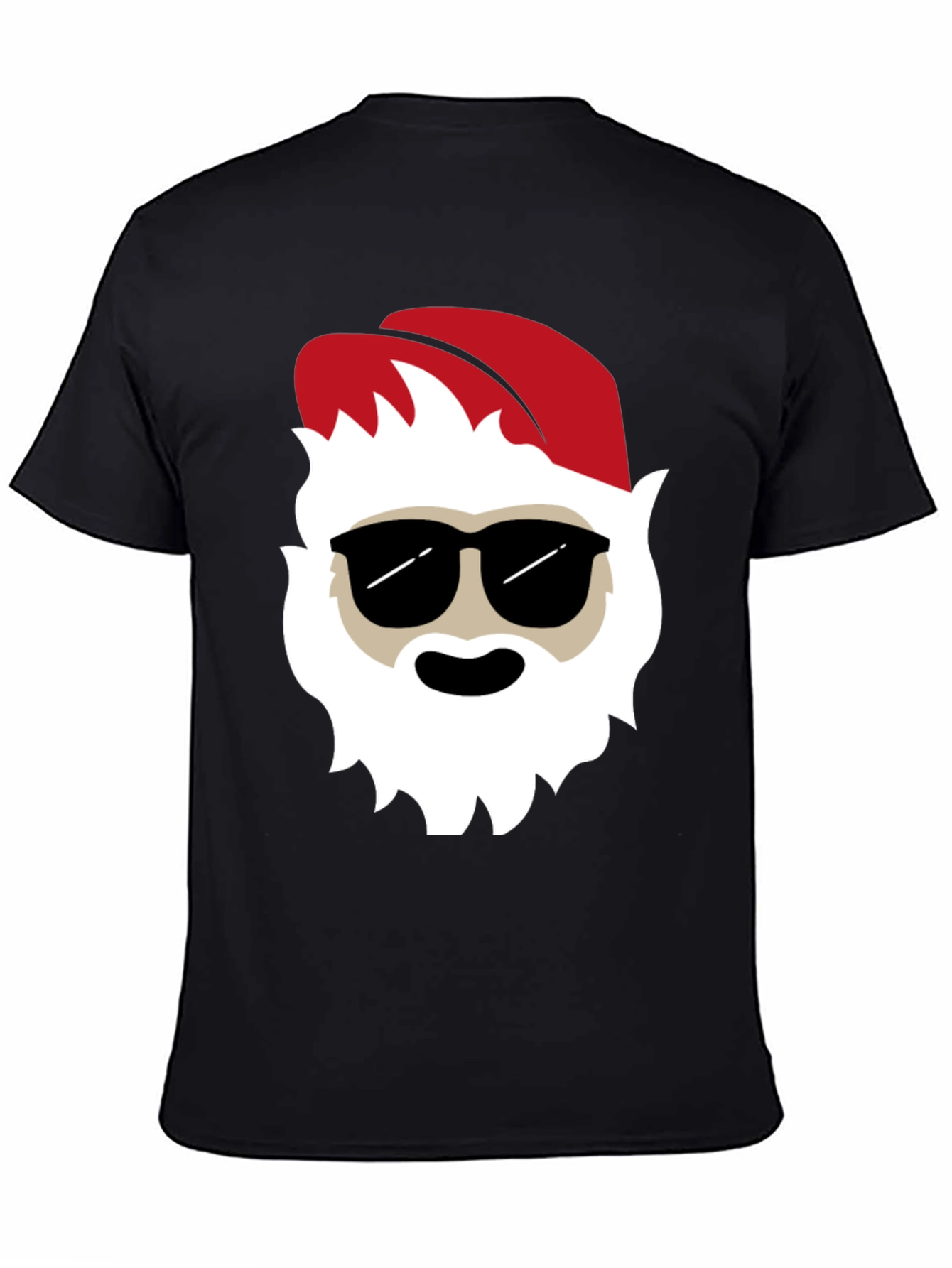 Cool Santa Graphic Tee - Holiday T-Shirt