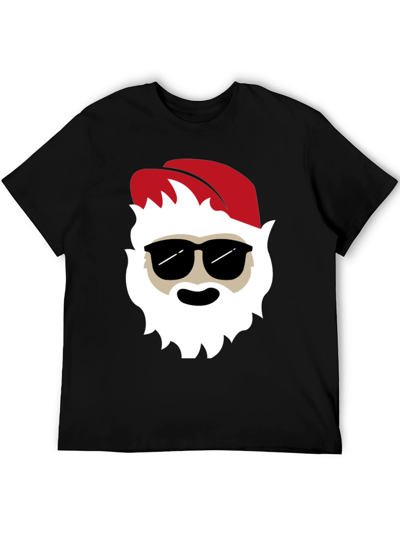 Cool Santa Graphic Tee - Holiday T-Shirt